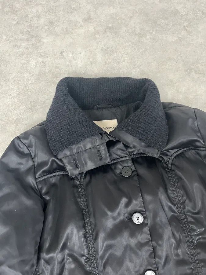 Emporio Armani 1990s Emporio Armani Long Black Puffer Jacket Size US S / EU 44-46 / 1 - 5 Thumbnail