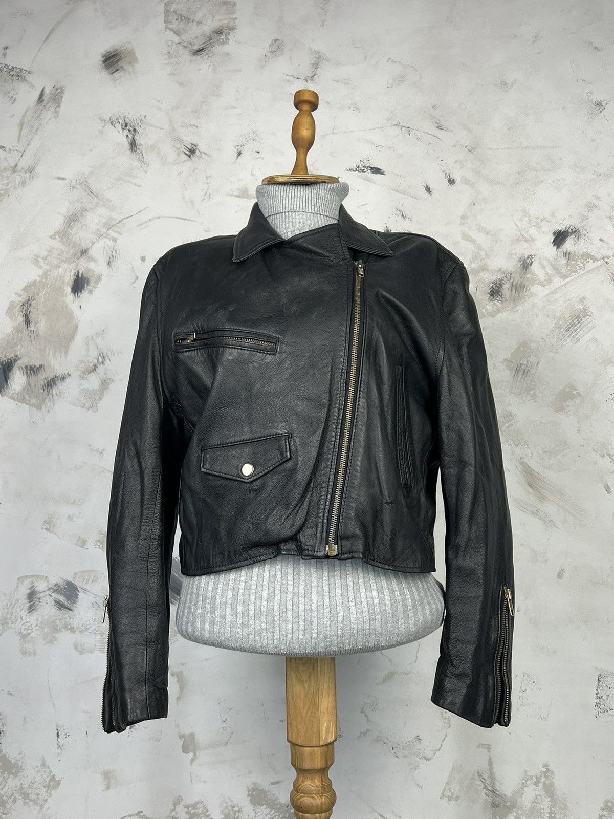 Vera Pelle Vintage Vera Pelle Leather Jacket Size 12 S - M Size S / US 4 / IT 40 - 2 Thumbnail