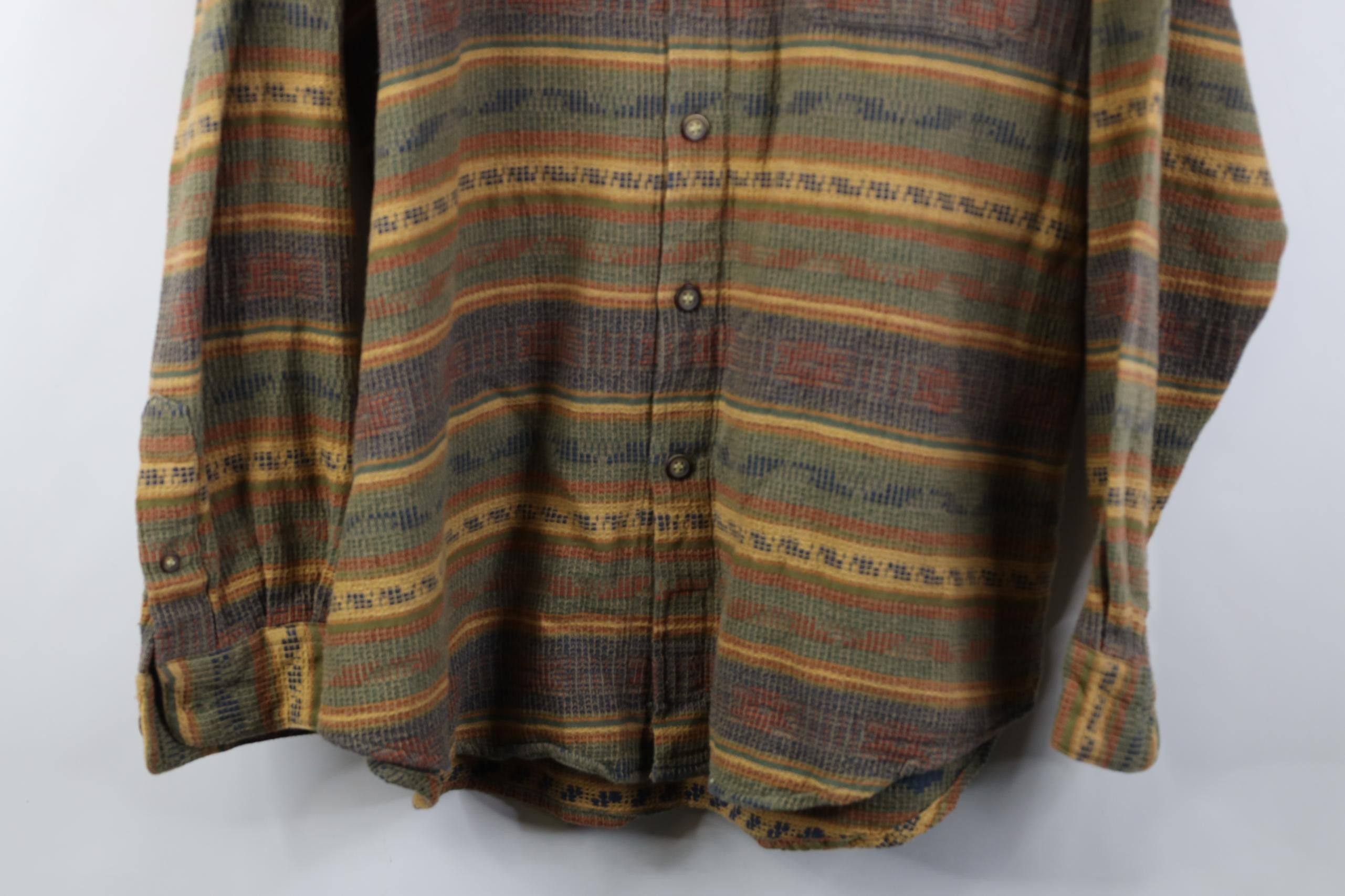 Vintage Vintage 90s The Territory Ahead Rainbow Weave Button Shirt Size US M / EU 48-50 / 2 - 3 Thumbnail