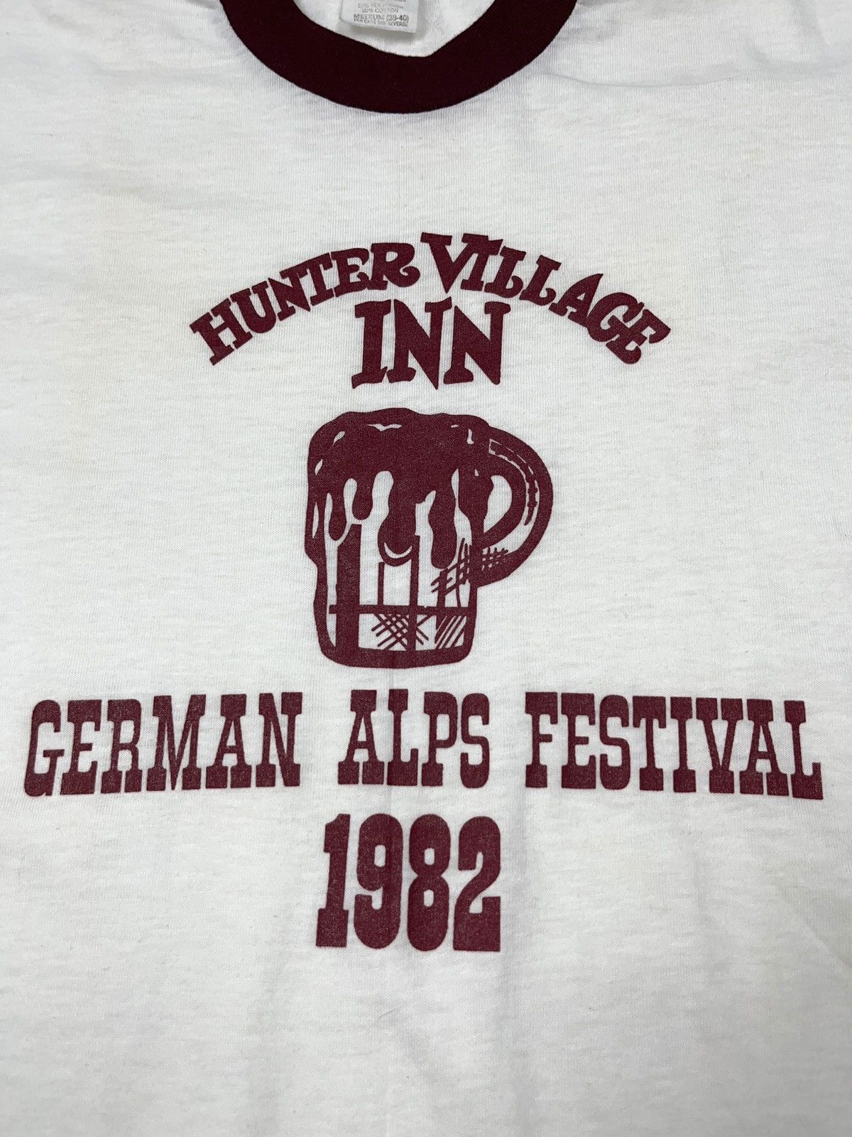 Vintage Vintage 1982 German Alps Festival Octoberfest Ringer T-shirt Size US M / EU 48-50 / 2 - 4 Thumbnail