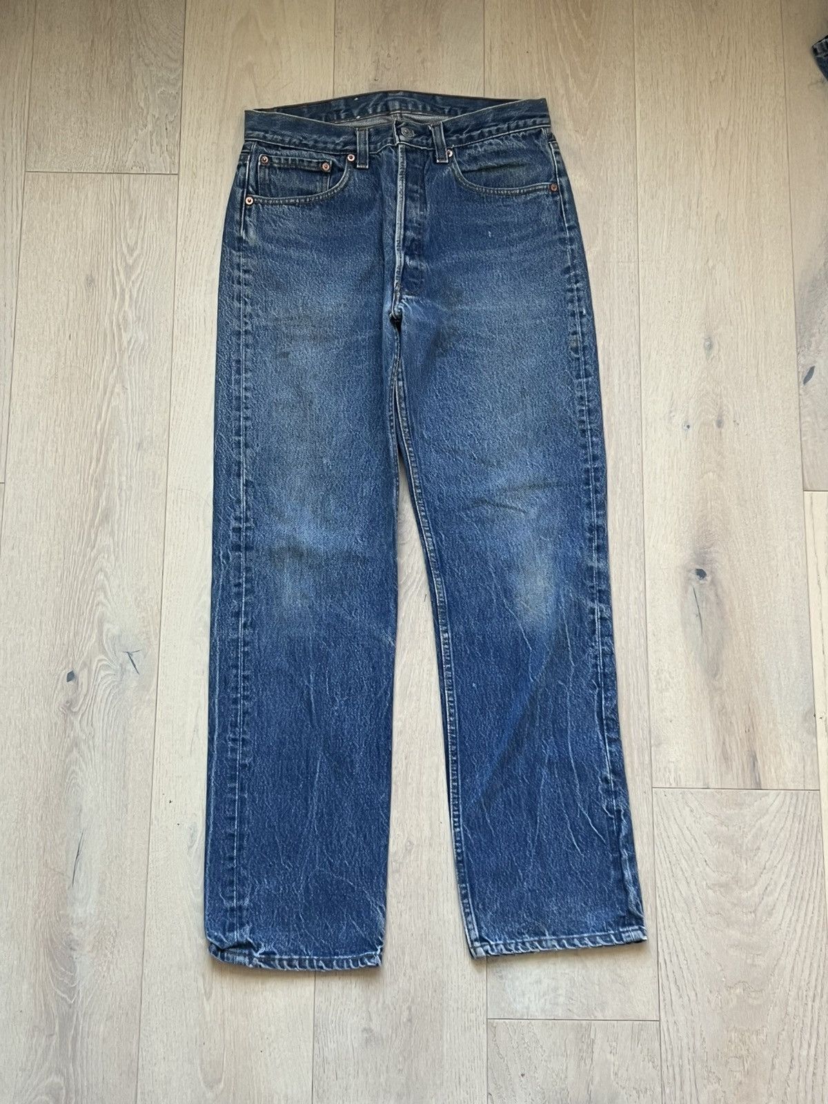Levi's Levis 501 33x34 vintage denim jeans xx made in usa blue Size US 33 - 1 Thumbnail