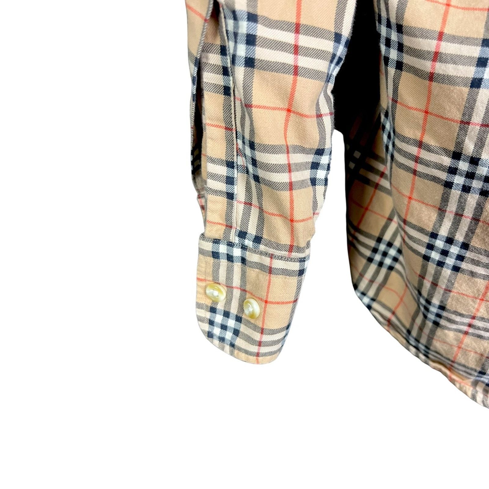 Burberry Burberry London Mens XXL Nova Check Button Down $690 Luxury Size US XL / EU 56 / 4 - 8 Thumbnail