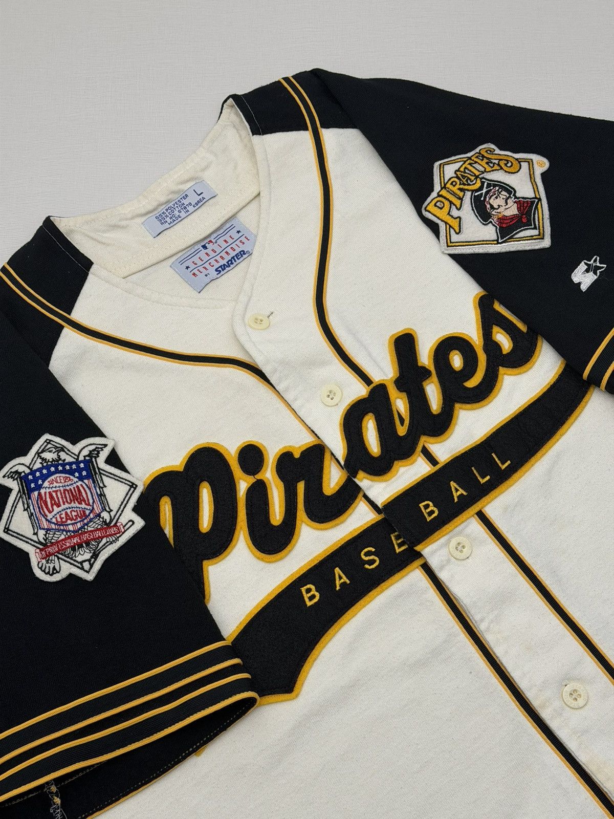 Starter Vintage 90s Pittsburgh Pirates MLB Stater Tailsweep Script L Size US L / EU 52-54 / 3 - 2 Thumbnail