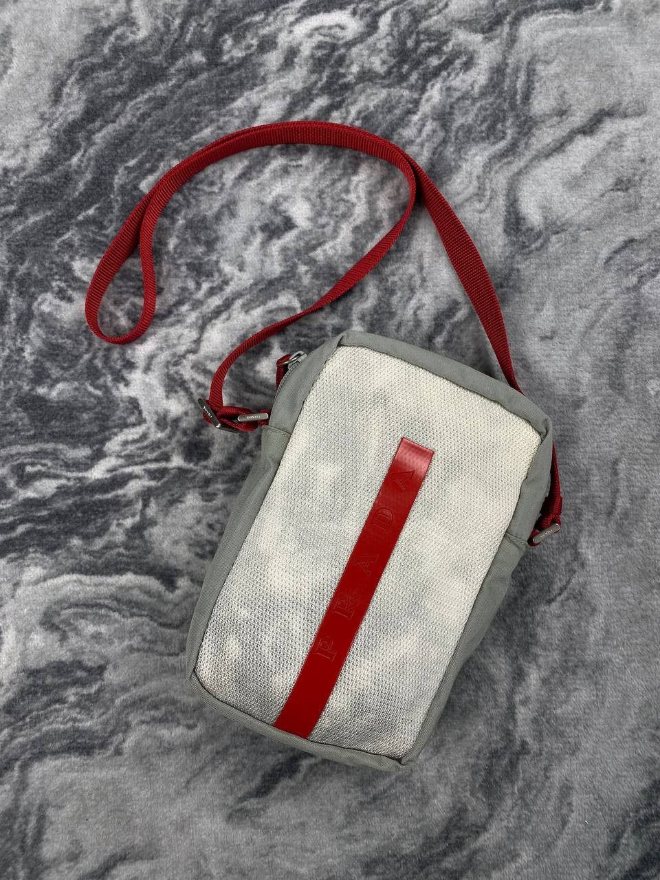 Prada Prada Sport Linea Rossa Shoulder Bag White Size ONE SIZE - 1 Thumbnail