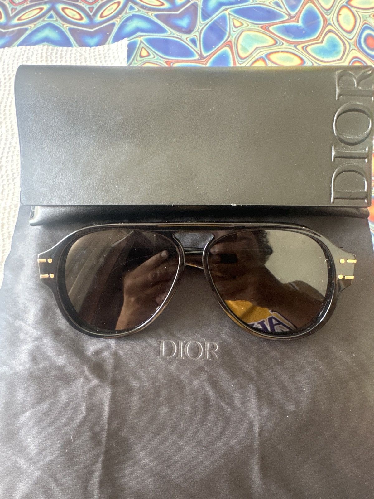 Dior Dior Eyewear DiorSignature A1U Aviator Sunglasses Size ONE SIZE - 9 Thumbnail