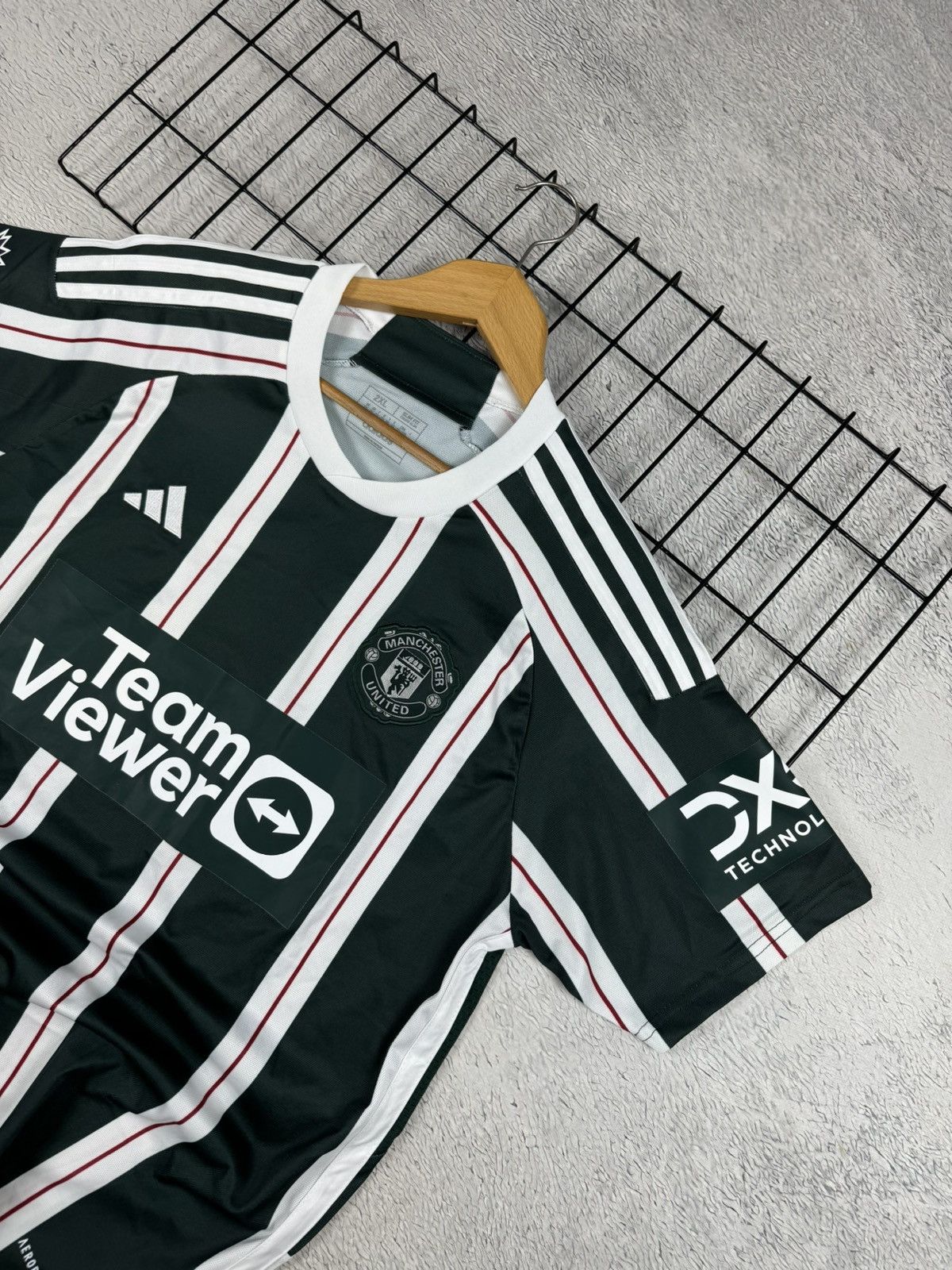 Adidas × Vintage HOJLUND Manchester United 2023/24 Adidas Jersey Blokcore XL Size US XL / EU 56 / 4 - 3 Thumbnail
