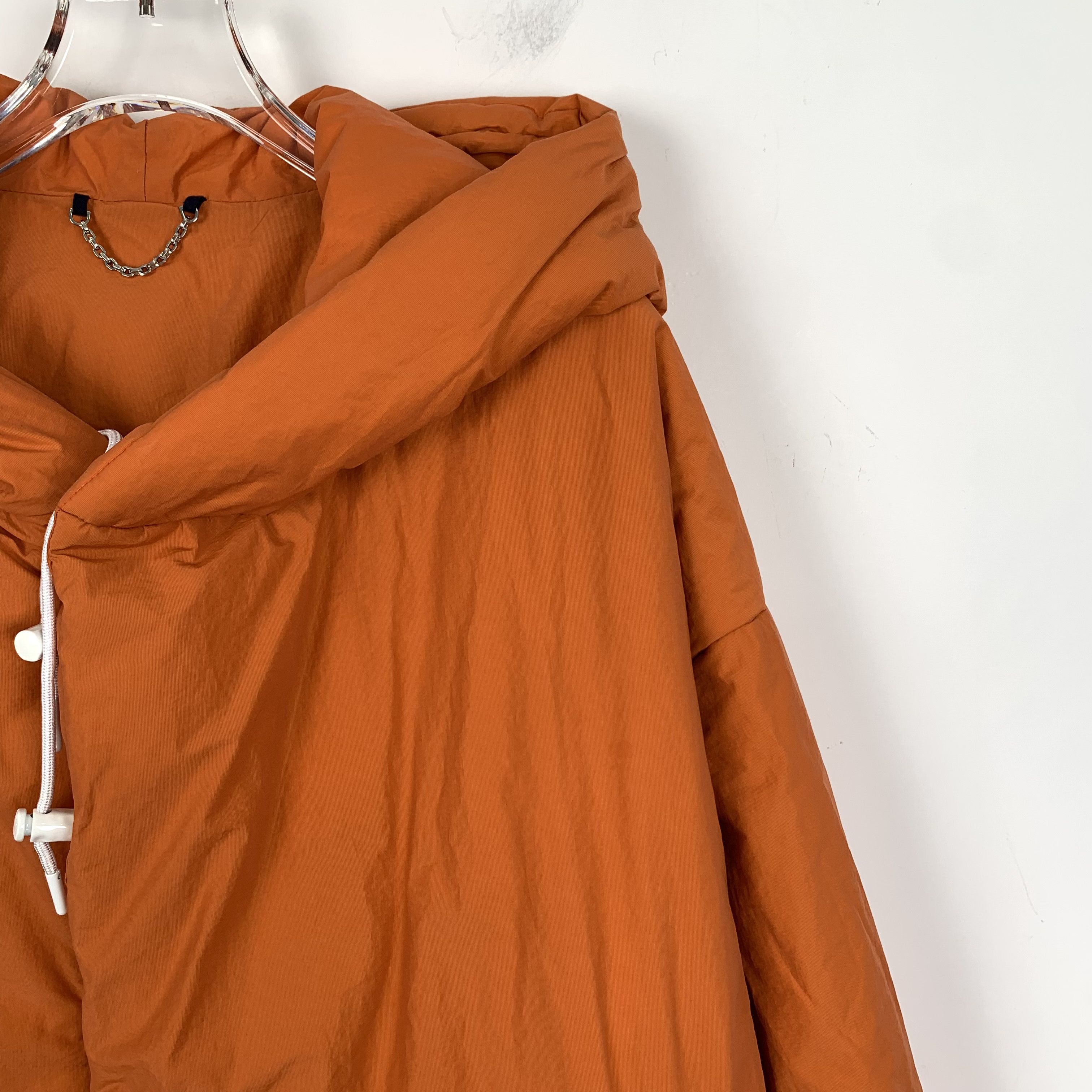 Louis Vuitton Louis Vuitton Orange Hooded Chain Puffer Jacket (Size S) Size S / US 4 / IT 40 - 8 Thumbnail
