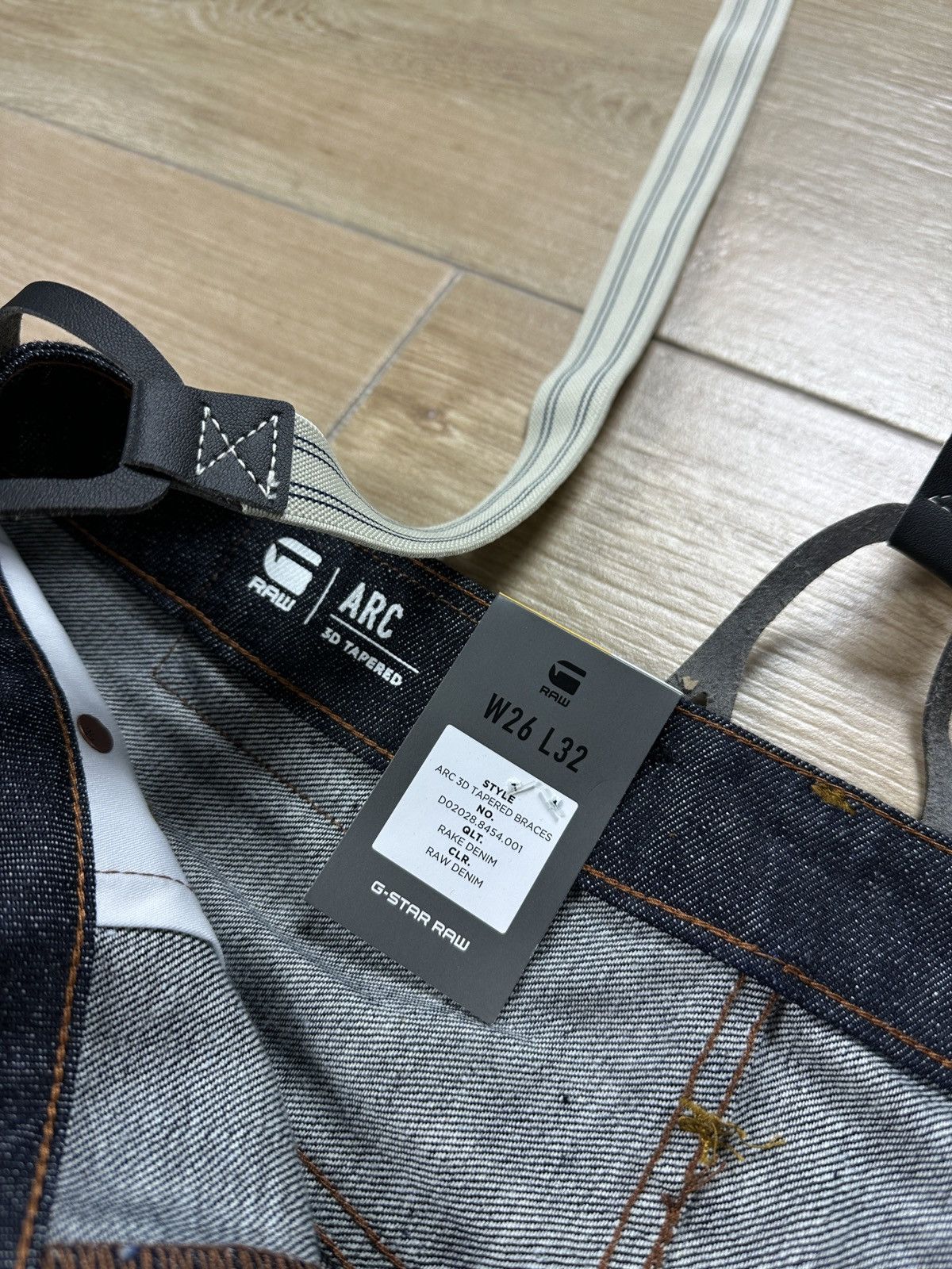 G-Star NEW🏷️ G-Star Raw Arc 3D Tapered Braces Denim Jeans Size US 26 / EU 42 - 9 Thumbnail