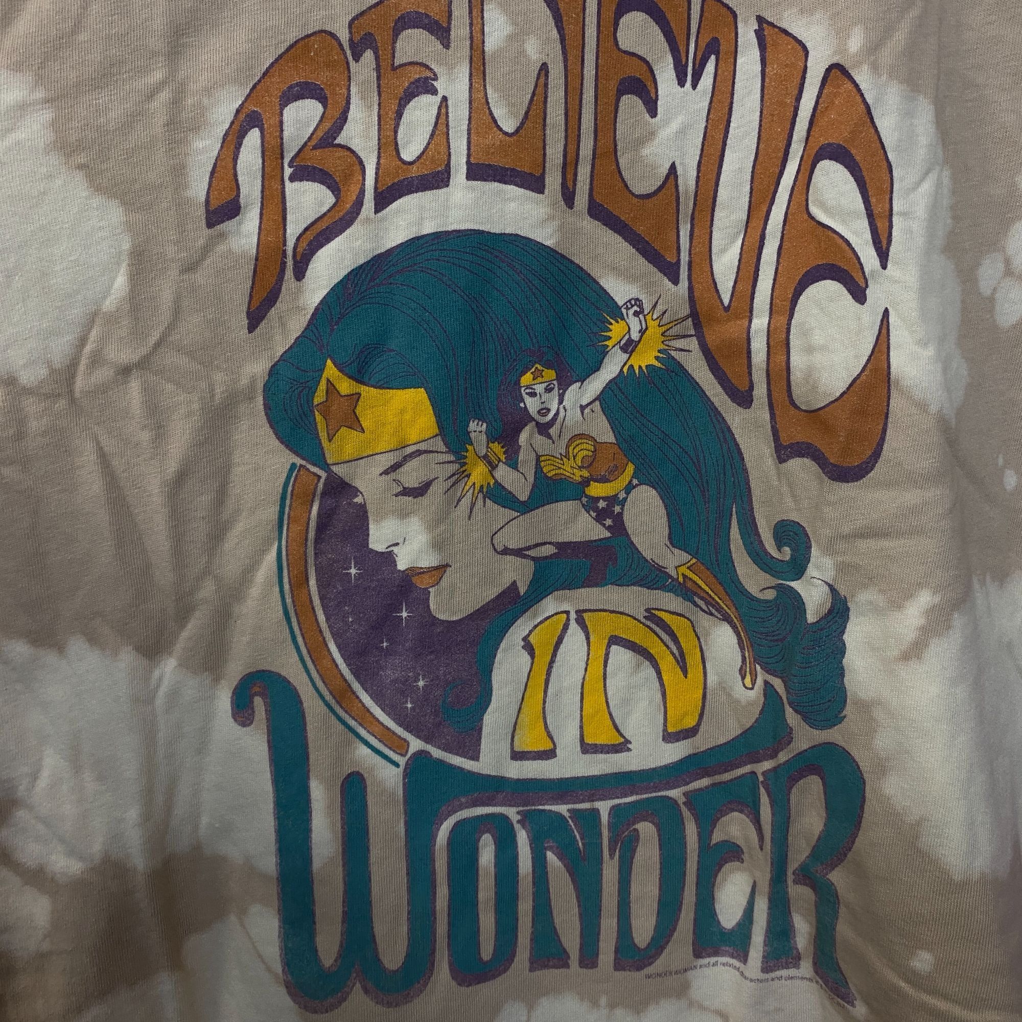 DC Comics Junk Food Clothing Wonder Woman Believe in Wonder Tie-Dye T- Size US S / EU 44-46 / 1 - 2 Thumbnail
