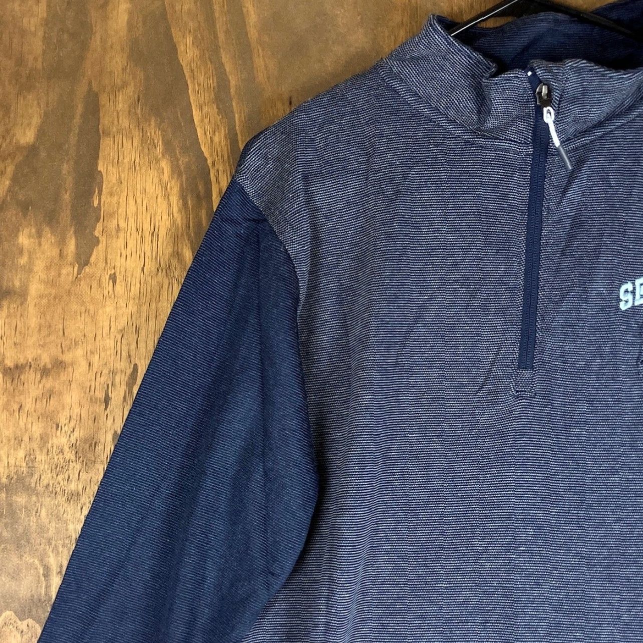 NHL NHL Mens Jacket Blue 1/4 Zip Long Sleeve Seattle Kraken Athletic Lightweight S Size US S / EU 44-46 / 1 - 4 Thumbnail