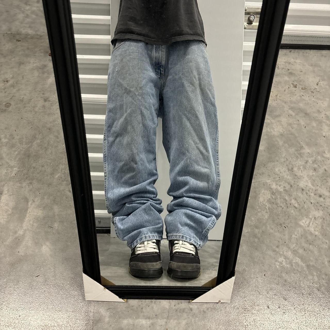 Japanese Brand × Vintage Crazy Vintage Y2K/2000s Light Wash Essential Denim Jeans! Size US 34 / EU 50 - 1 Thumbnail