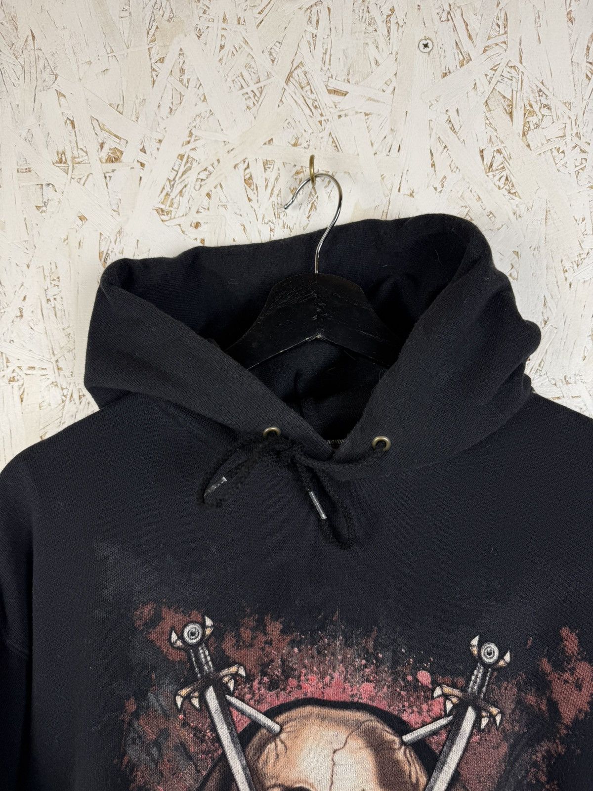 Band Tees Vintage Slayer Skull Crossed Swords Thrash Metal Band Hoodie Size US M / EU 48-50 / 2 - 3 Thumbnail
