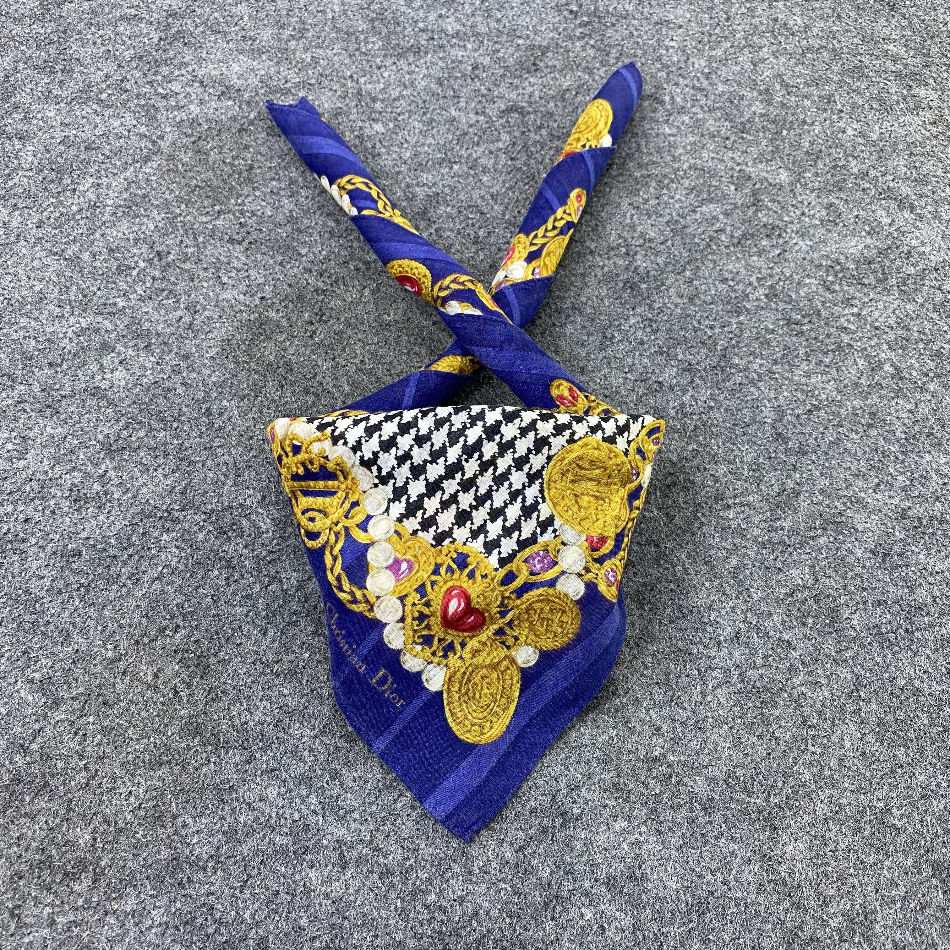 Vintage Christian Dior Handkerchief Neckerchief Bandana-B1858 Size ONE SIZE - 2 Thumbnail