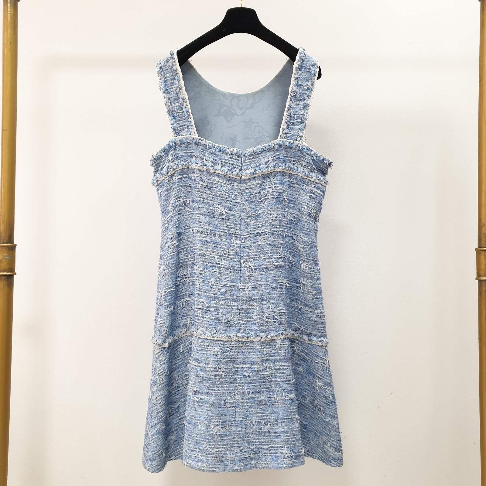 Chanel Chanel Fantasy Tweed Fringed Dress Spring 2015 15P Sz.50 Size XL / US 12-14 / IT 48-50 - 3 Thumbnail