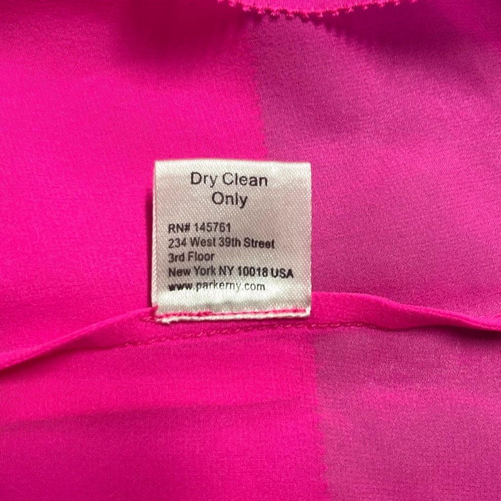 Parker Parker Womens Size Small 100% Silk Tank Top Pink Tie Straps Size S / US 4 / IT 40 - 10 Thumbnail