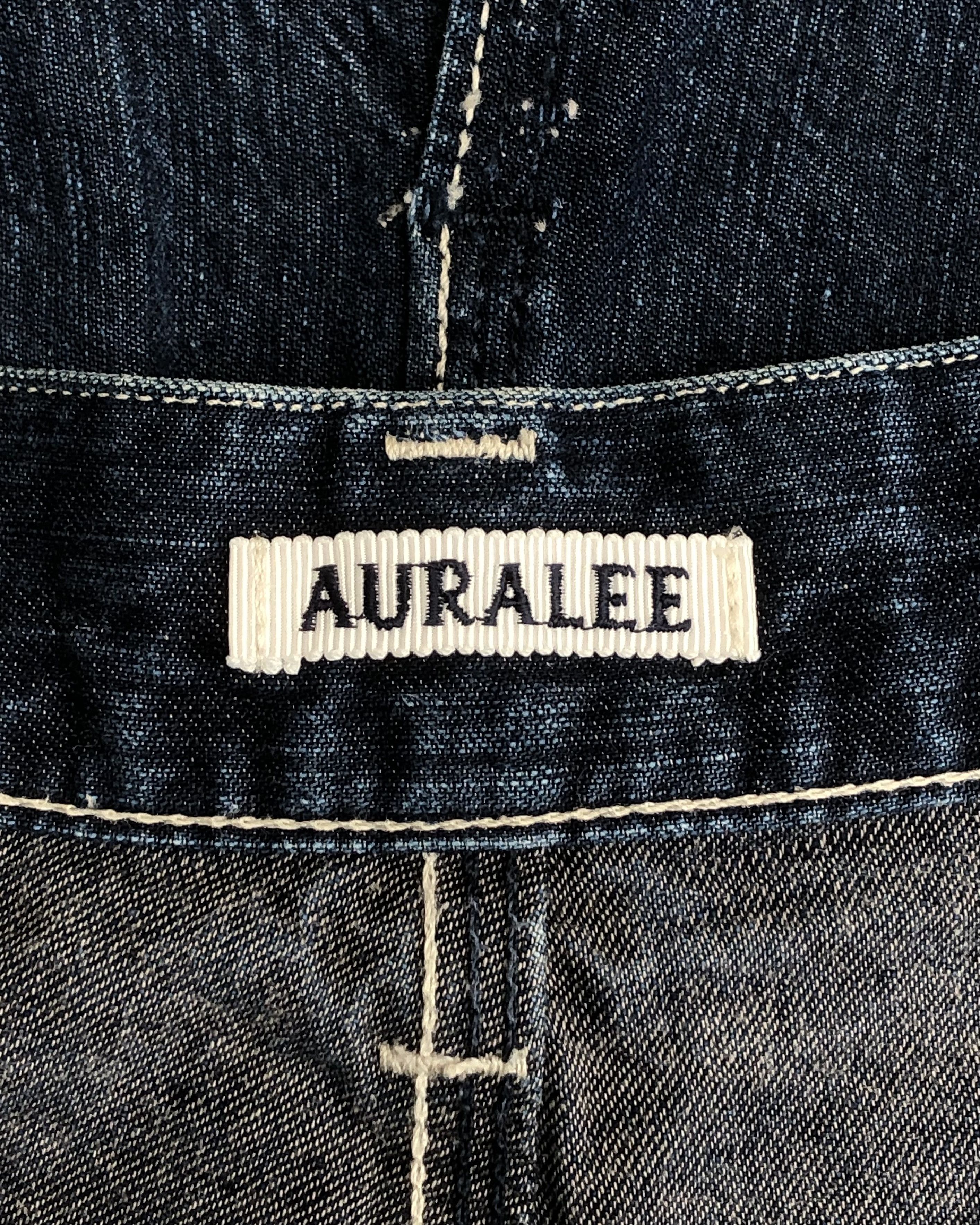 Auralee AURALEE Hard Twist Light Denim Skirts Size 26" / US 2 / IT 38 - 4 Thumbnail