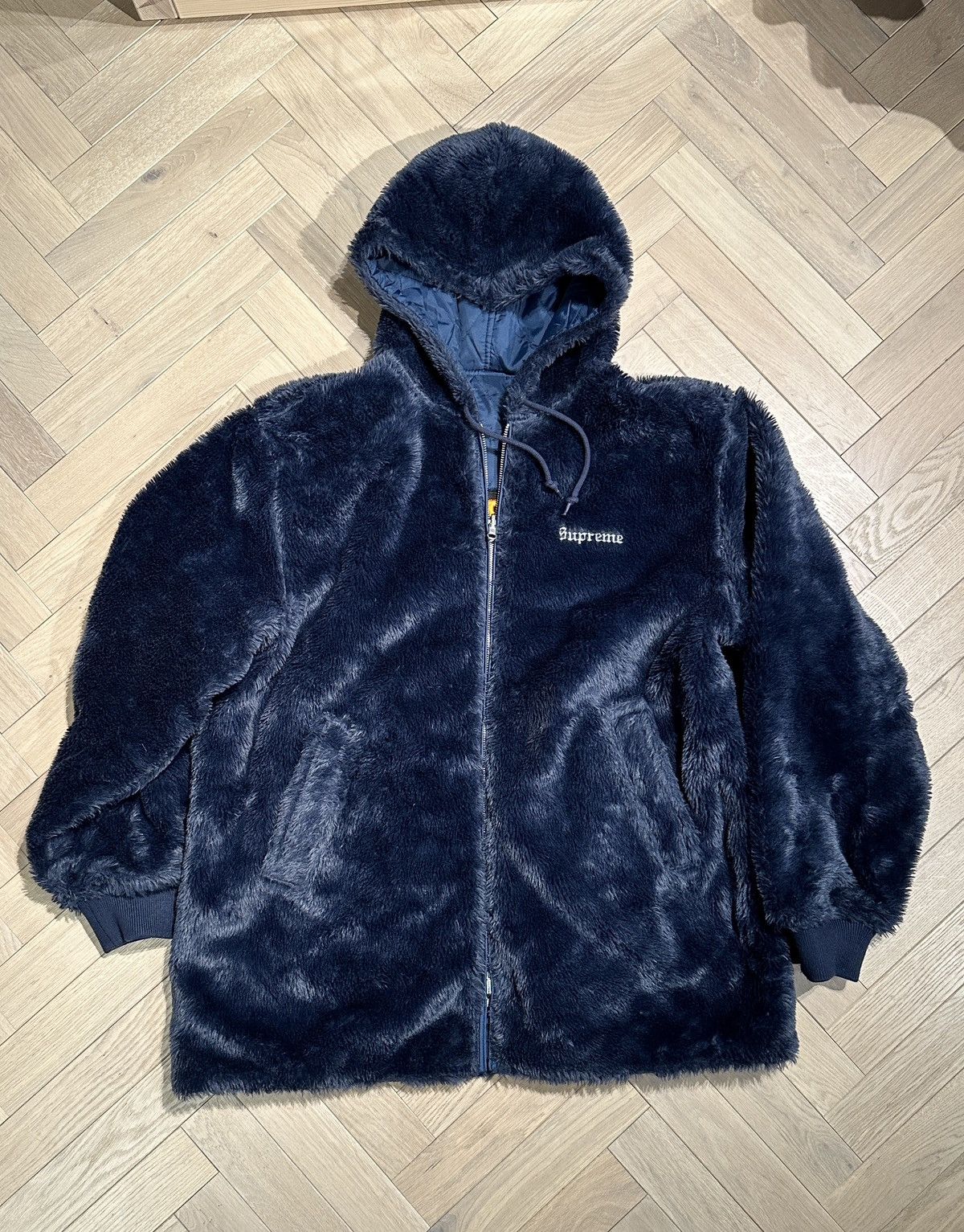 Supreme Supreme Reversible Sherpa Work Parka | Grailed