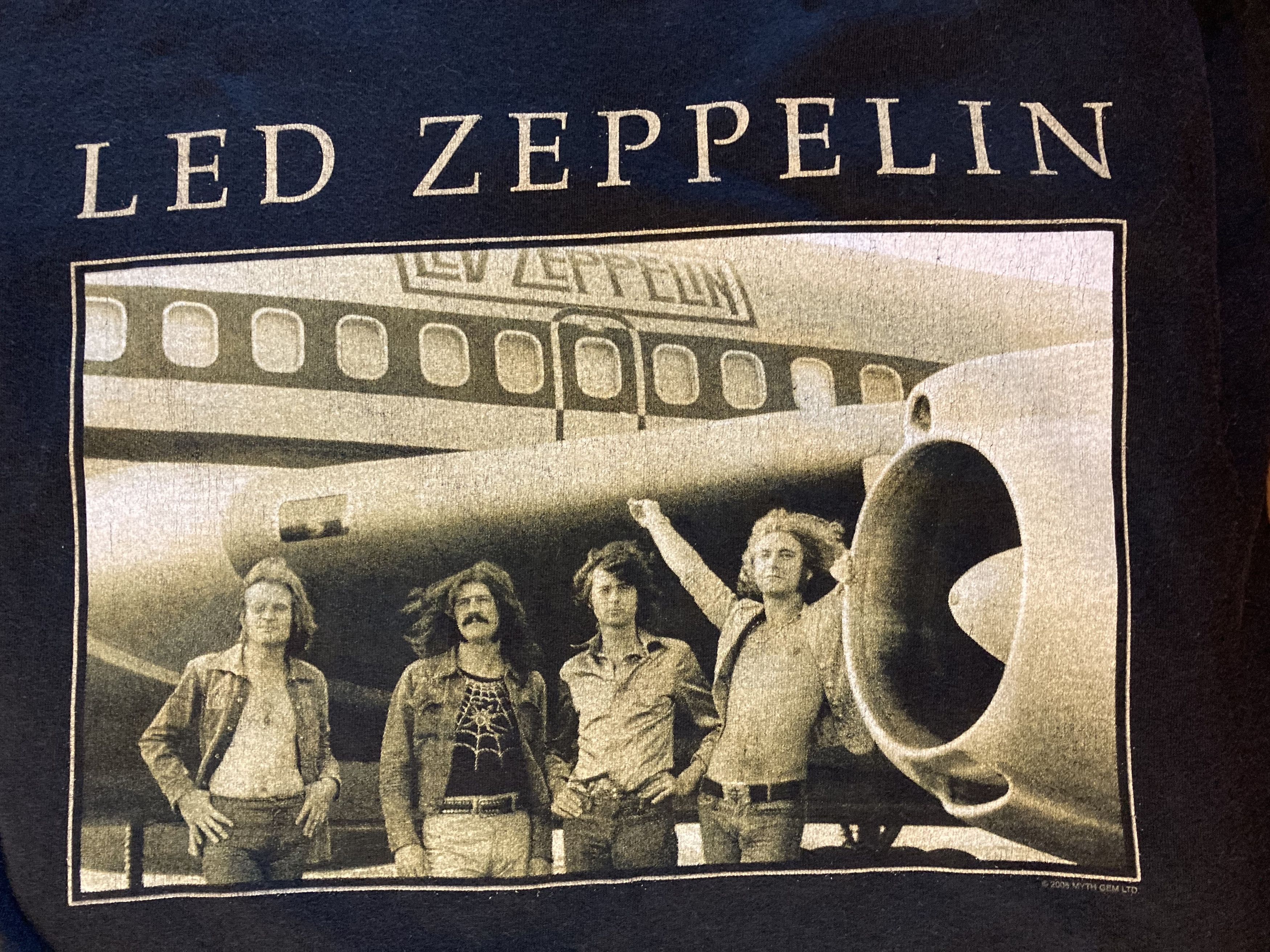 Band Tees × Led Zeppelin × Vintage Vintage Led Zeppelin Next to Airplane 2005 Tee Size US M / EU 48-50 / 2 - 5 Thumbnail