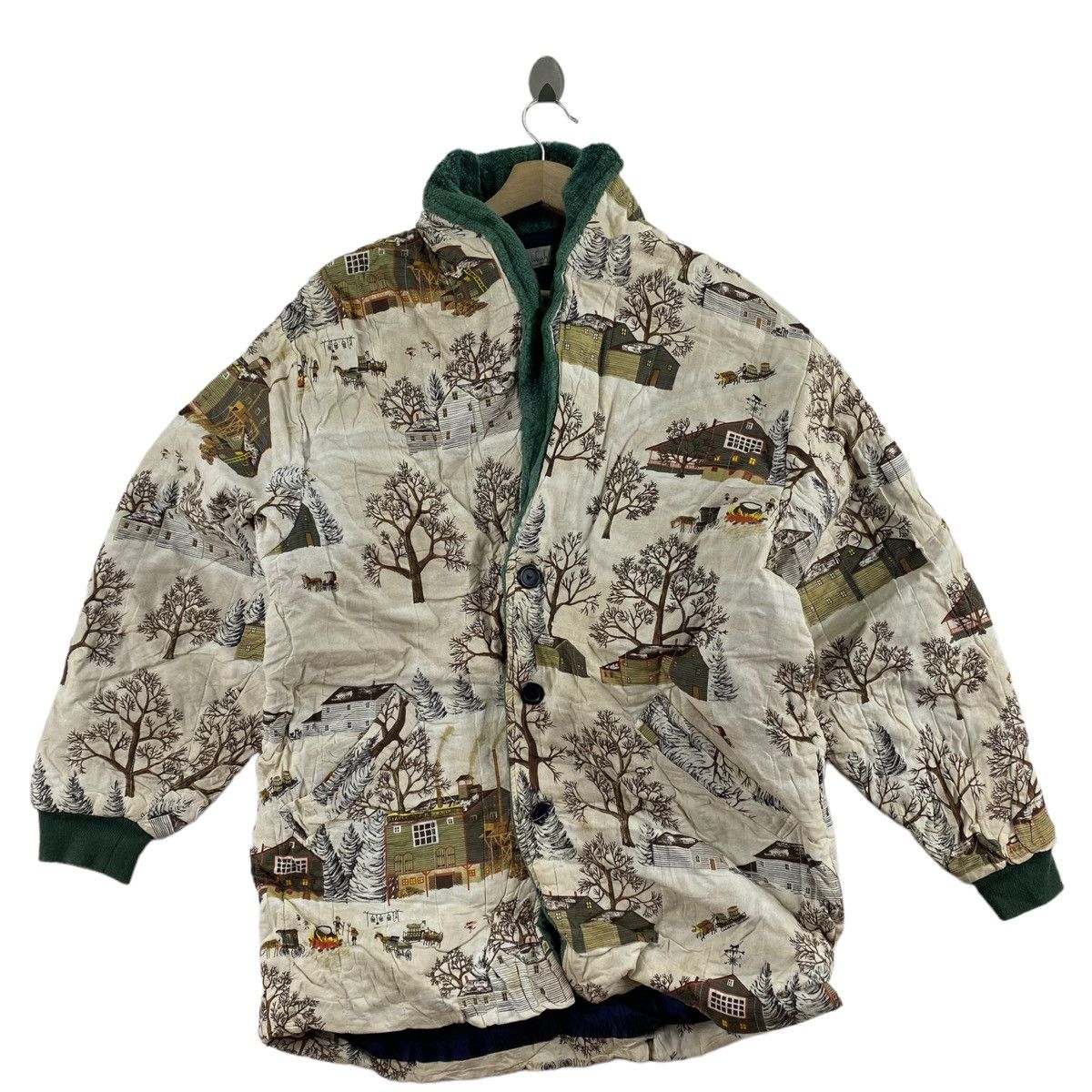 Japanese Brand × Vintage Vintage HALF TIME WEAR Japanese Brand Houses Overprint Size US M / EU 48-50 / 2 - 1 Thumbnail