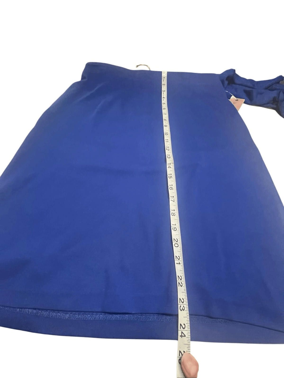 Designer Philosophy Marine Blue Skirt Sz 14 NWT Size 36" / US 14 / IT 50 - 8 Thumbnail