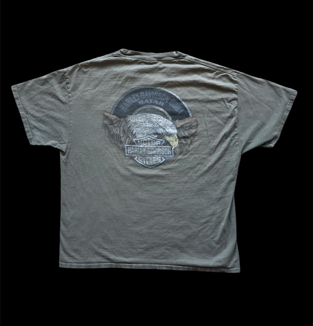 Vintage Harley Davidson Motorcycles Tee Doha Oatar Distressed VTG Size US XL / EU 56 / 4 - 6 Thumbnail
