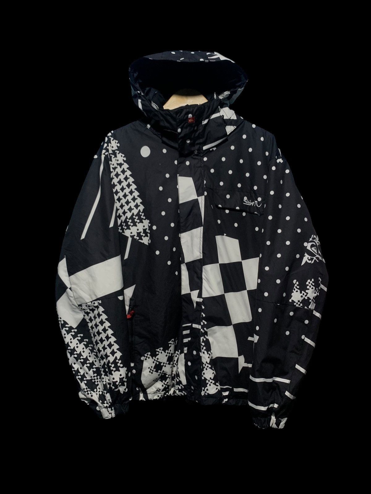 Quicksilver × Quiksilver Quicksilver black white snow jacket Size US M / EU 48-50 / 2 - 2 Thumbnail