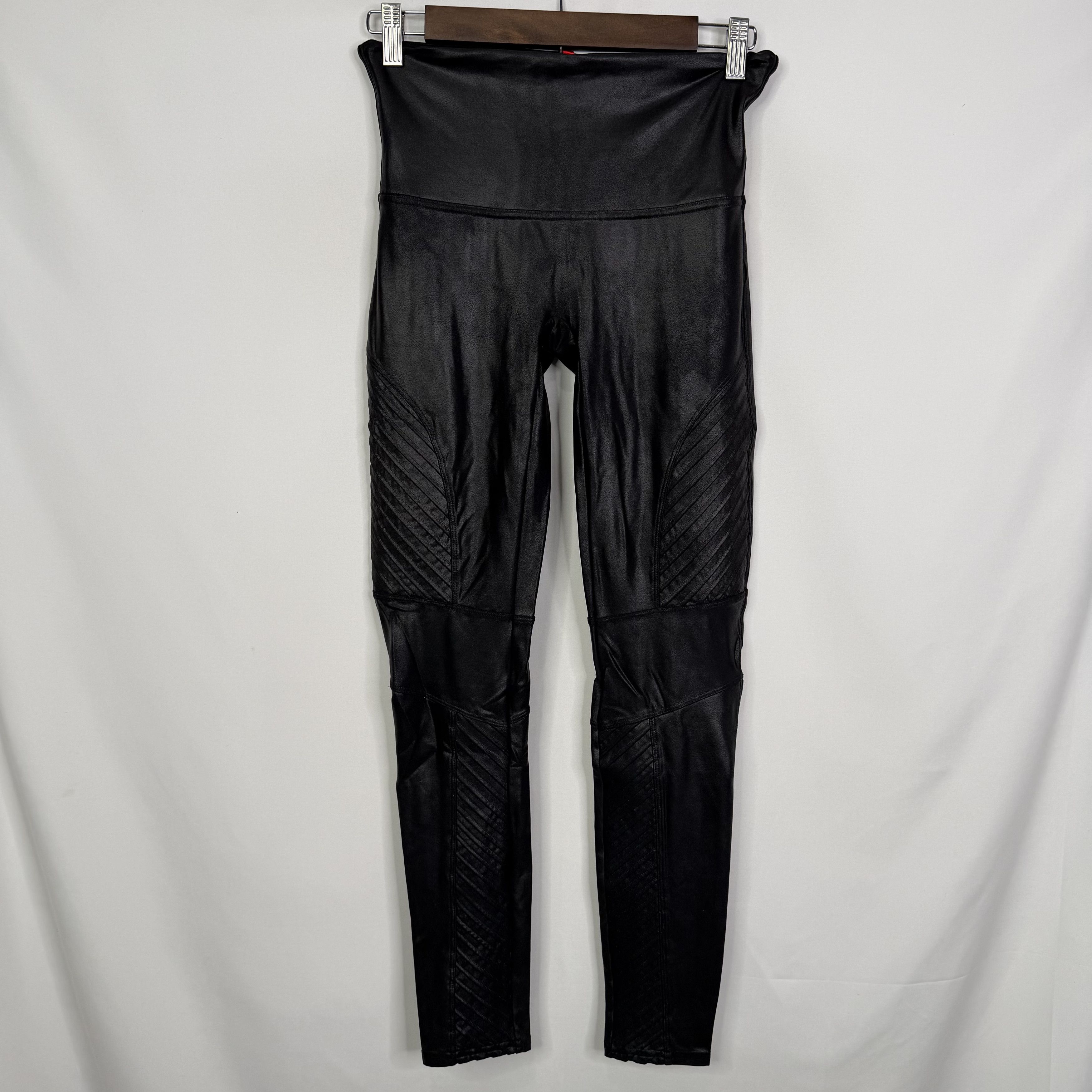 Spanx Spanx Faux Leather Moto Leggings Size 30" / US 8 / IT 44 - 10 Thumbnail