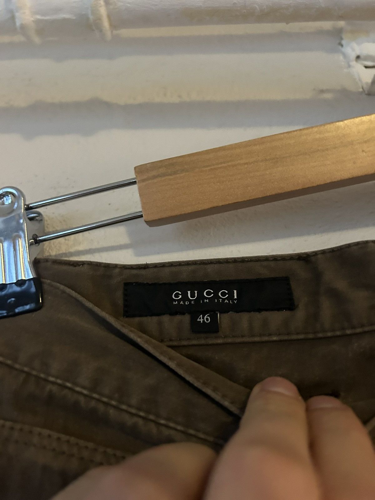 Gucci Gucci Olive-Brown Skinny Cotton Jeans Size US 30 / EU 46 - 7 Thumbnail