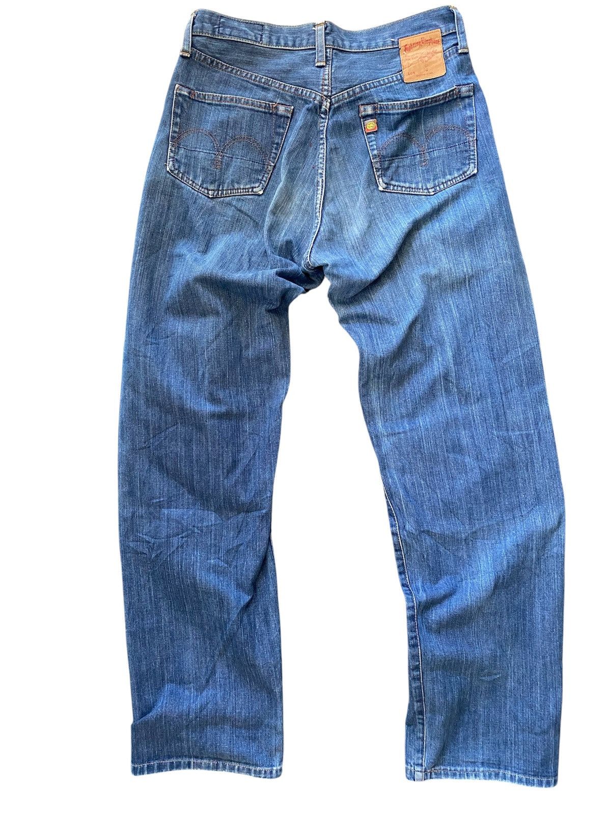 Japanese Brand Japan Made Elephant Fighting Selvedge Light Denim Jeans Size US 30 / EU 46 - 2 Thumbnail