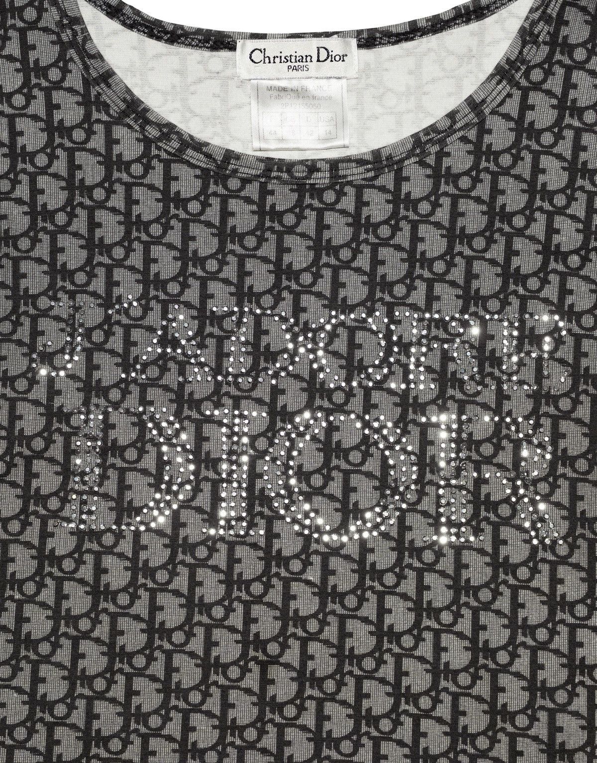Dior Christian Dior J’Adore Dior Rhinestone Monogram Trotter Top Size XL / US 12-14 / IT 48-50 - 2 Thumbnail