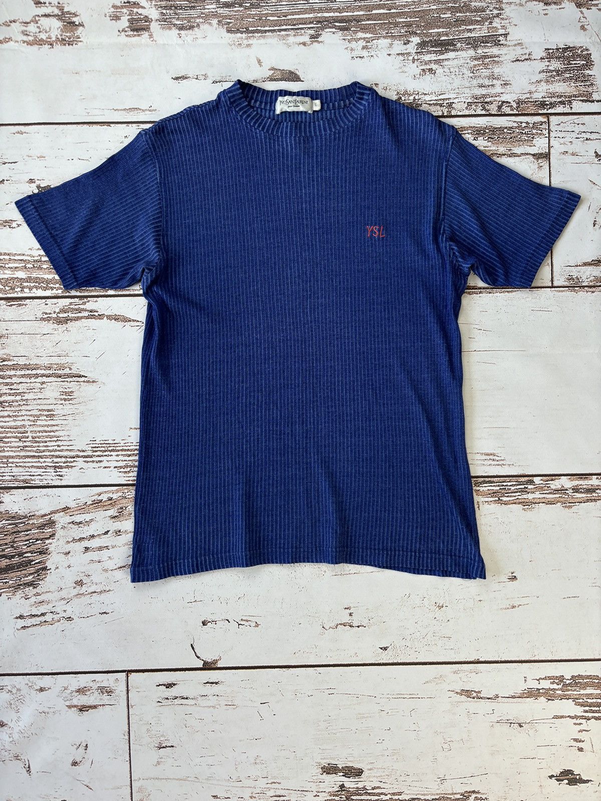 Yves Saint Laurent Vintage Yves Saint Laurent Logo YSL 90s T-Shirt Size US L / EU 52-54 / 3 - 1 Thumbnail