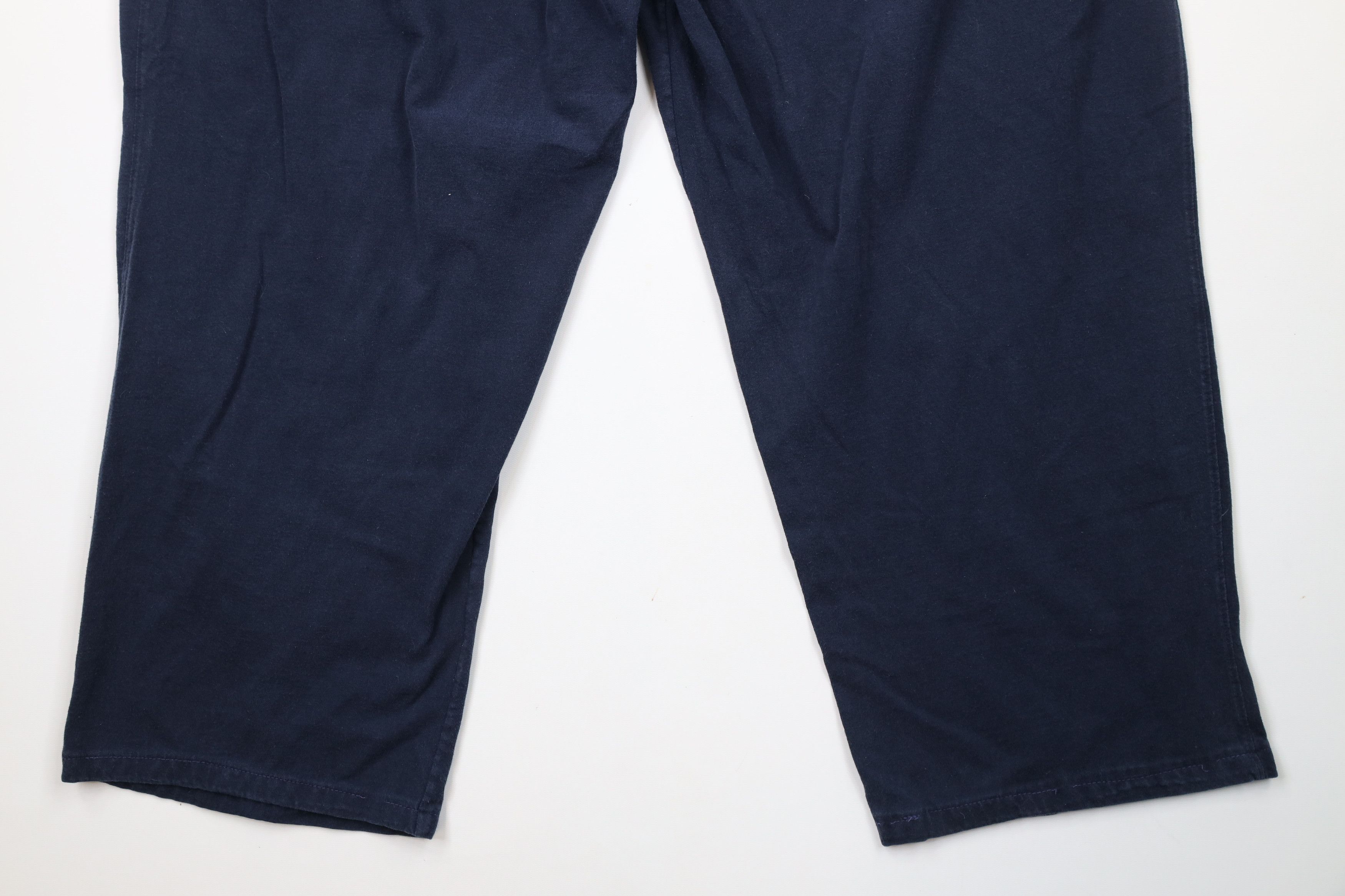 Champion × Vintage Vintage 90s Champion Classic Logo Wide Leg Pants Cotton Blue Size US 40 / EU 56 - 14 Thumbnail