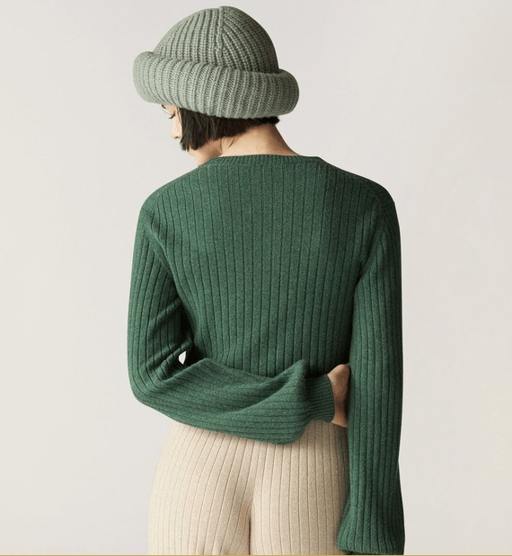 Loro Piana o1w1db10724 Maras Crewneck Sweater in Green Size M / US 6-8 / IT 42-44 - 5 Thumbnail
