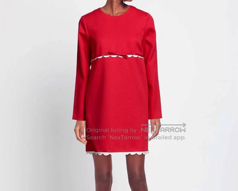 Valentino Valentino Red ruffled dress Size S / US 4 / IT 40 - 9 Thumbnail