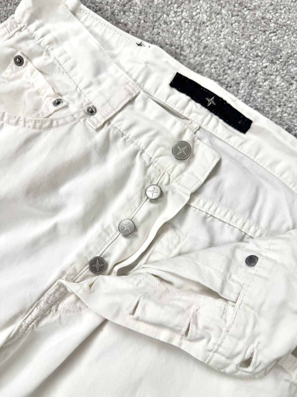 Stone Island Stone Island Jeans Pants Size 34 Mens Cream Cottone Linen Size US 34 / EU 50 - 9 Thumbnail