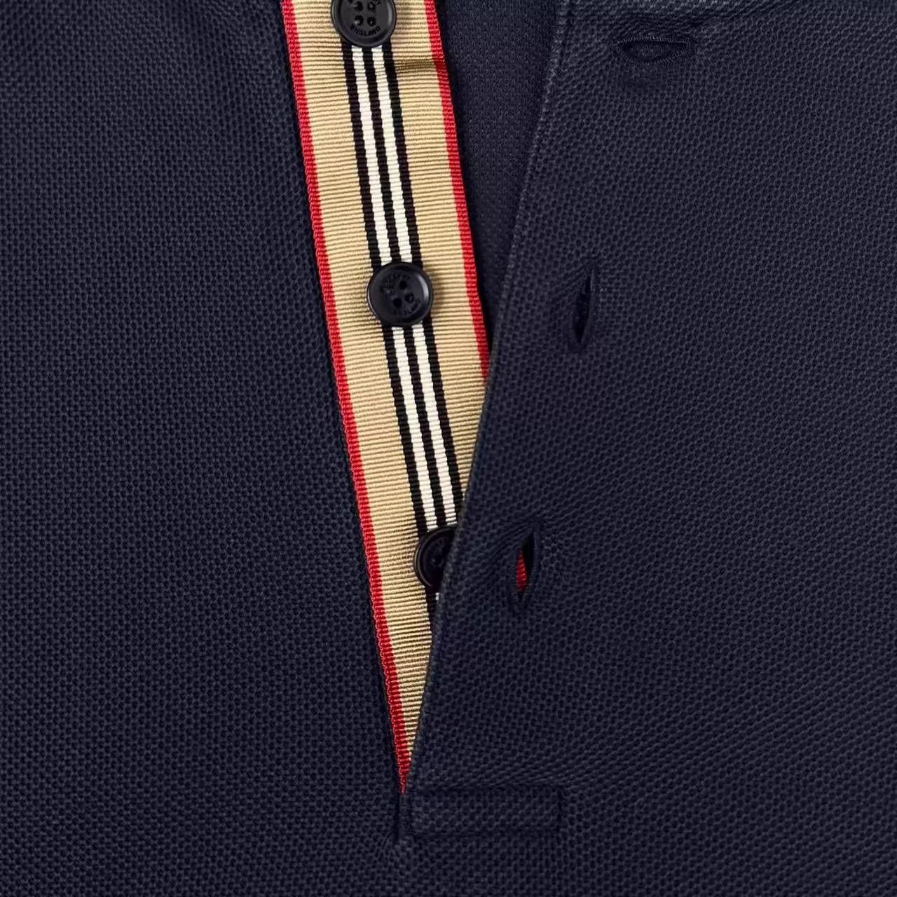 Burberry Burberry SS23 Navy Check TB Embroidered Polo Shirt M Size US M / EU 48-50 / 2 - 5 Thumbnail