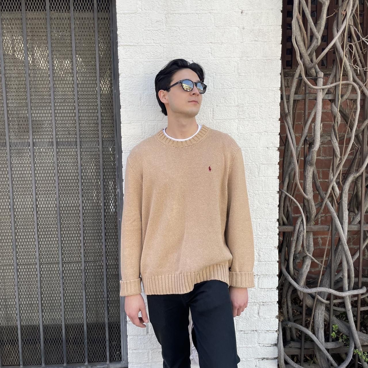 Polo Ralph Lauren Vintage polo Ralph Lauren men’s tan 100% cotton sweater XXL Size US XXL / EU 58 / 5 - 3 Thumbnail