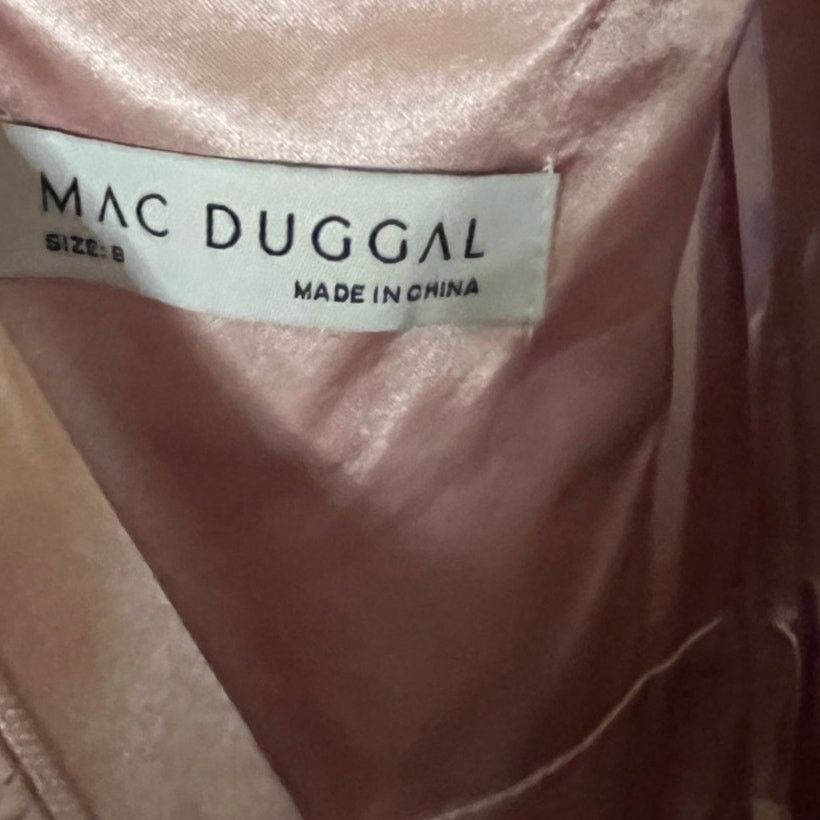 Mac Duggal Mac Duggle Pink Chiffon A-Line Midi Cocktail Dress Size 8 Size M / US 6-8 / IT 42-44 - 3 Thumbnail