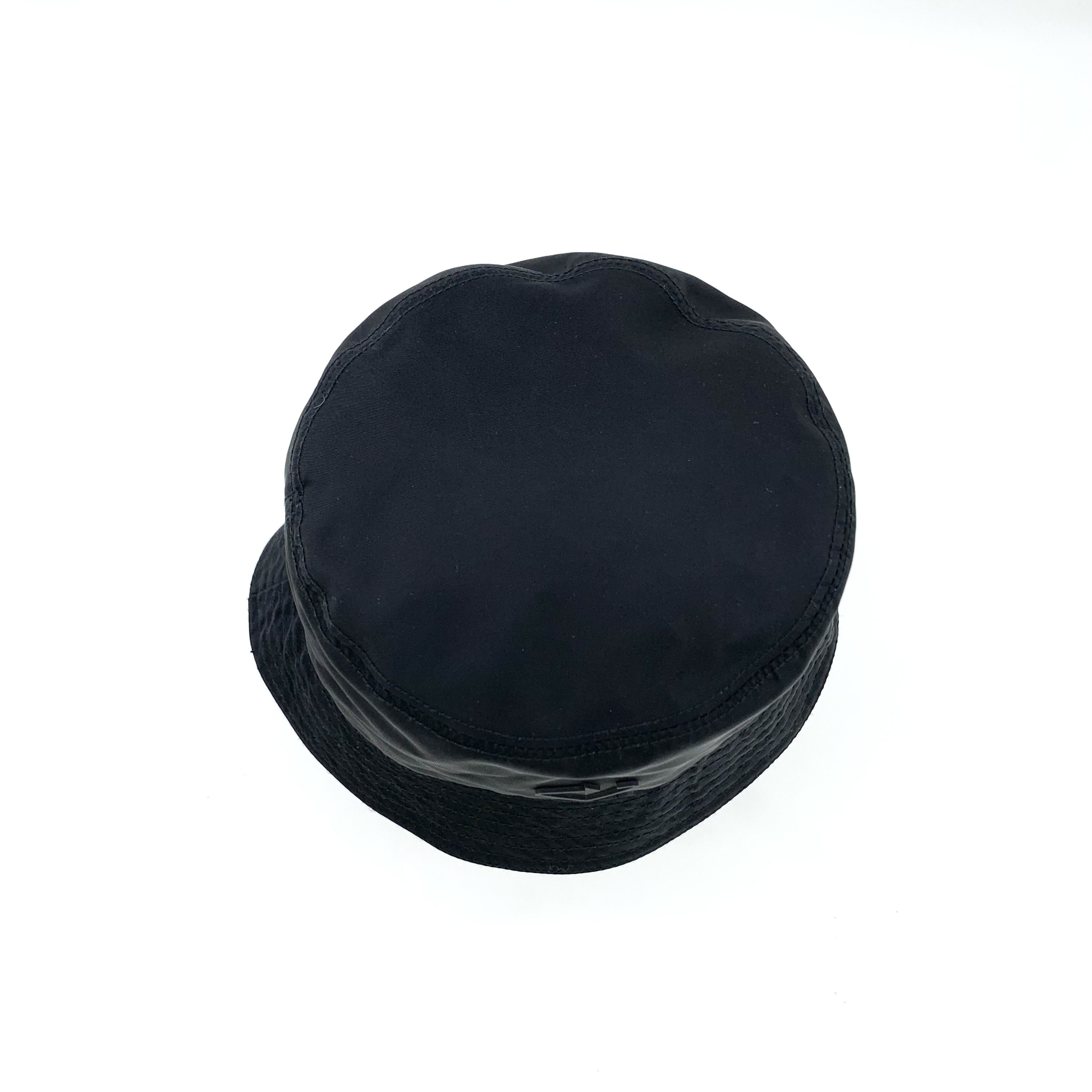 Prada Prada Black Triangle Logo Cotton Bucket Hat (Size S) Size ONE SIZE - 6 Thumbnail