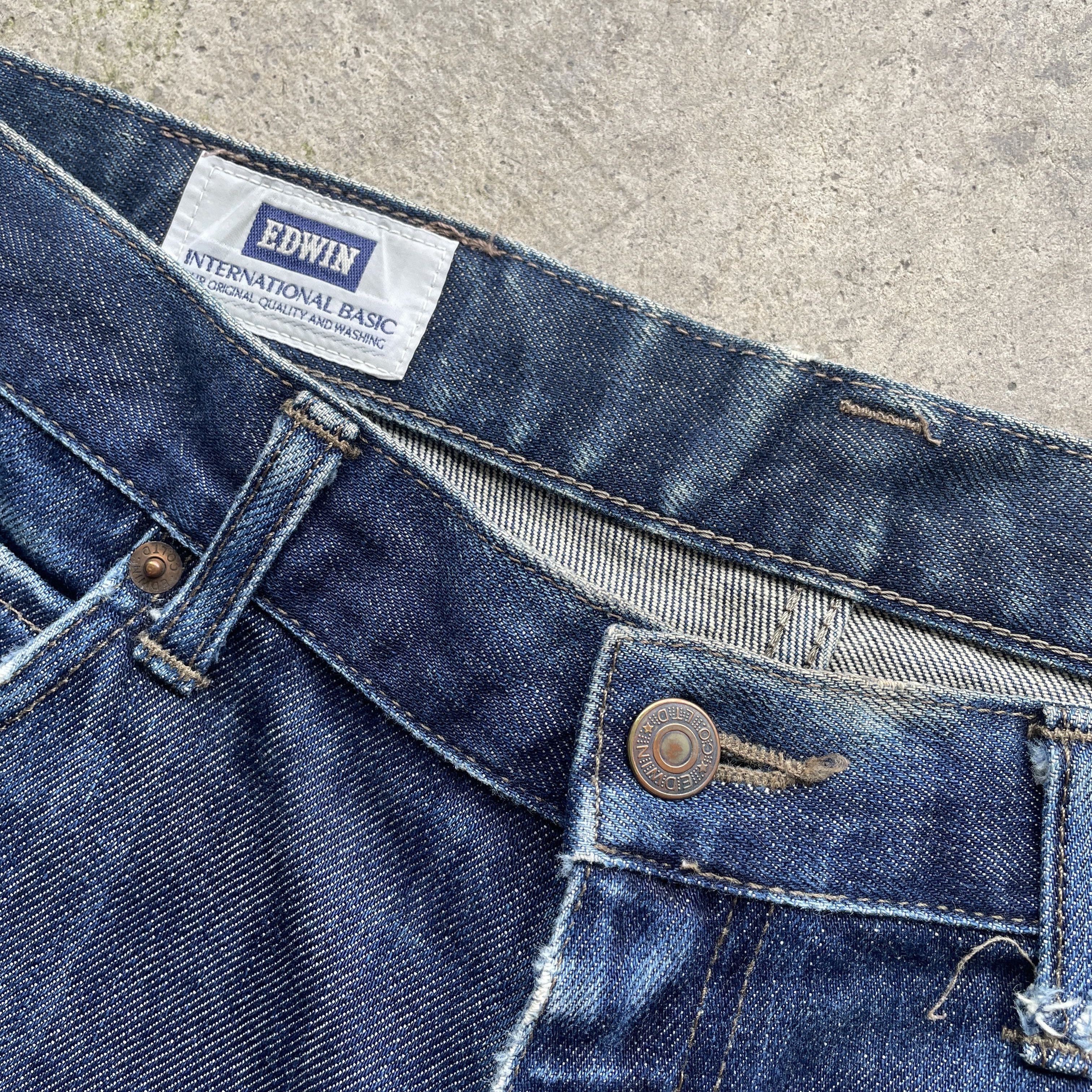 Edwin × Jean VINTAGE EDWIN 403 JEANS FADED DENIM PANTS W32 Size US 32 / EU 48 - 6 Thumbnail