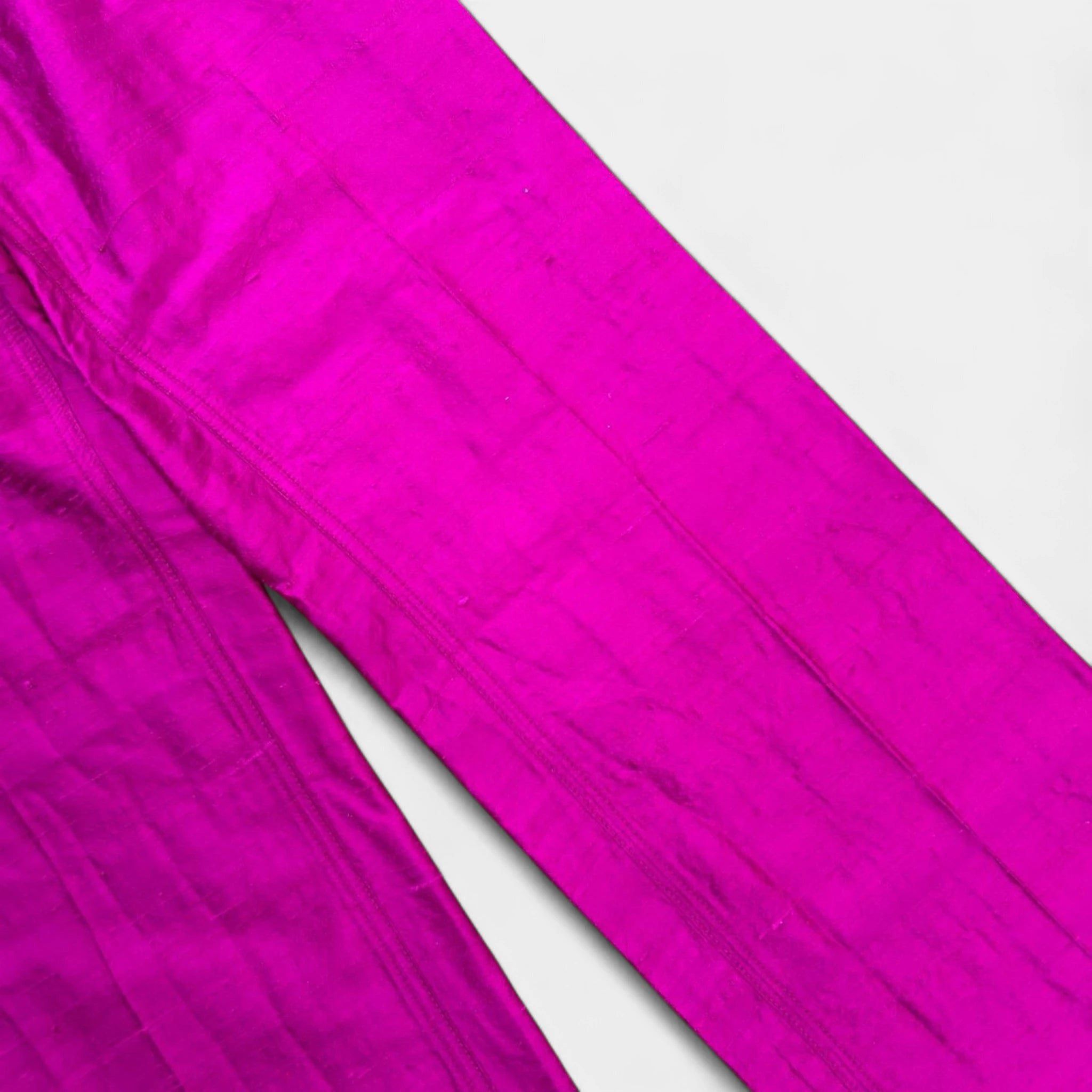 Dolce & Gabbana Dolce & Gabbana 2000's Pink Silk Pants Size 25" / US 0 / IT 36 - 3 Thumbnail