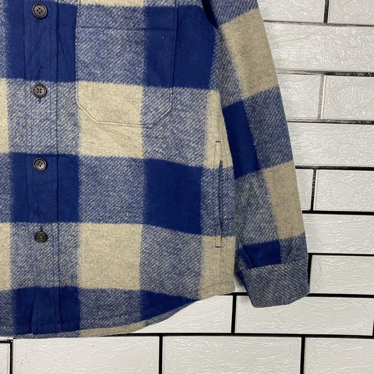 Japanese Brand 📌Vintage Wool Button Jacket Uniqlo Tartan Issey Miyake Size US S / EU 44-46 / 1 - 6 Thumbnail