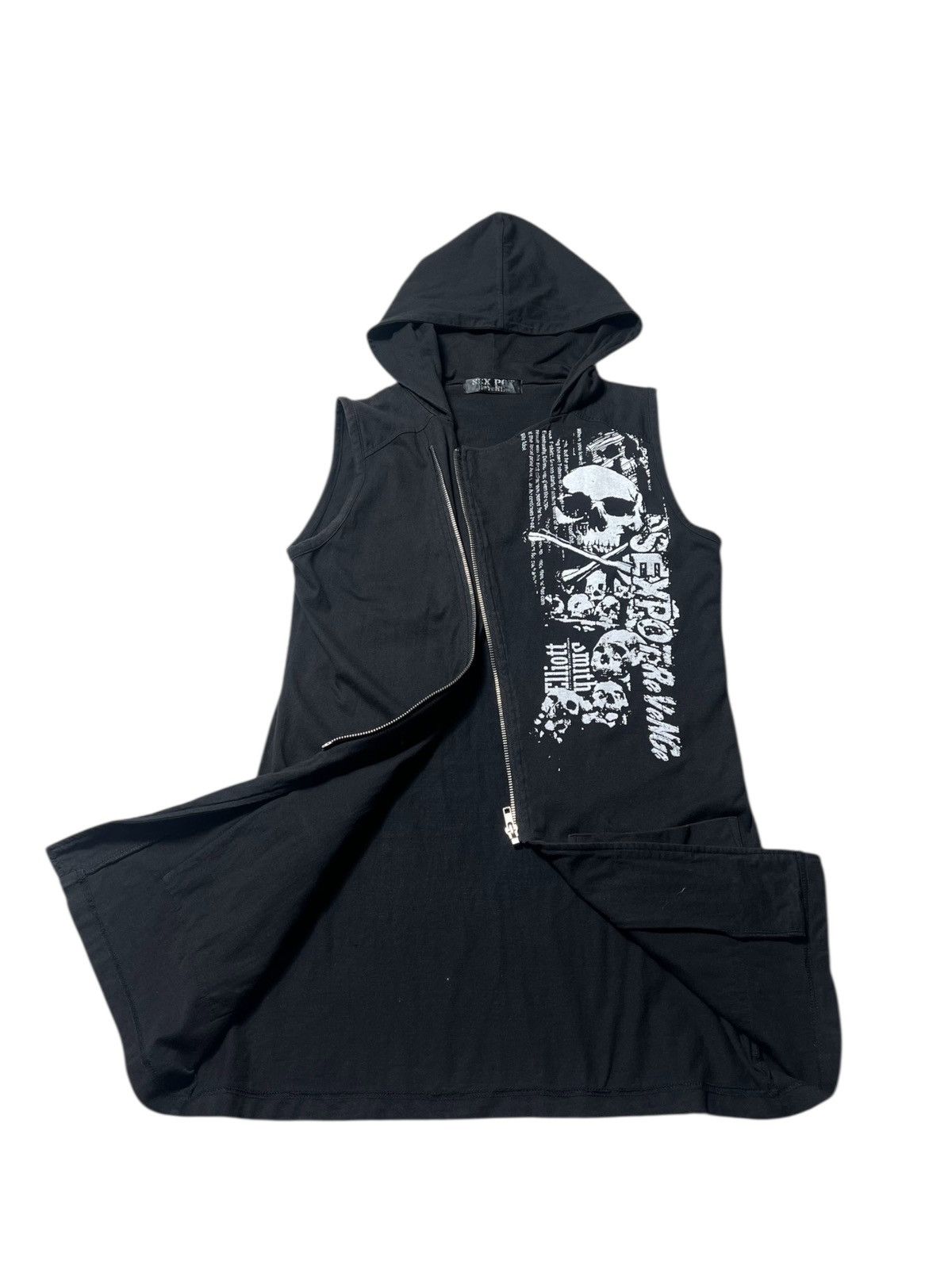 Japanese Brand Skull Sex Pot Revenge Asymetrical Gothic Punk Style Shirt Size US M / EU 48-50 / 2 - 2 Thumbnail