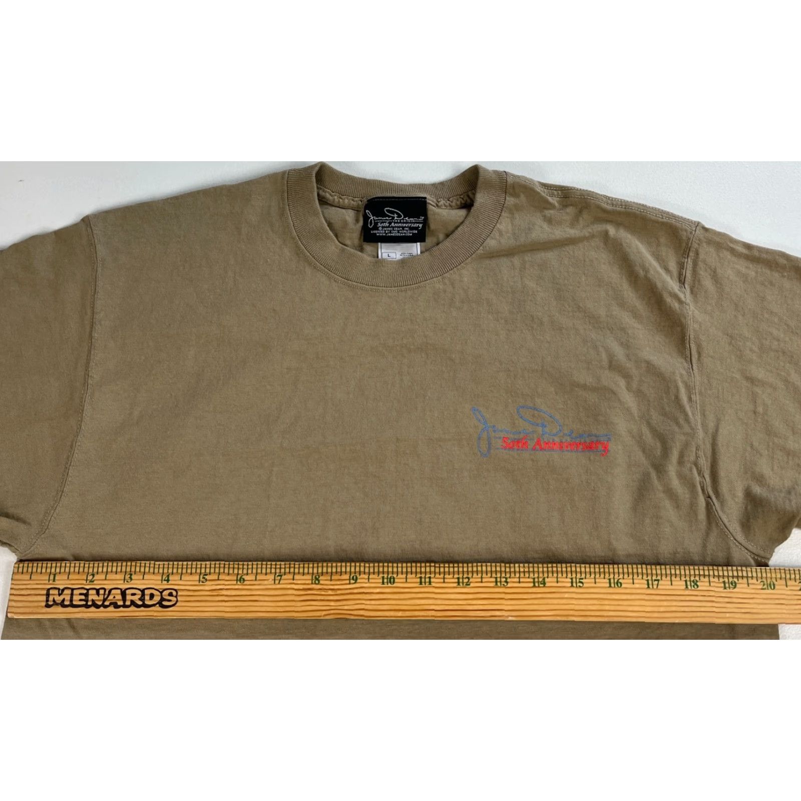 Vintage James Dean The Origin 50th Anniversary T-Shirt Double-Sided Made in USA Sz L Mens Shirt Size US L / EU 52-54 / 3 - 8 Thumbnail