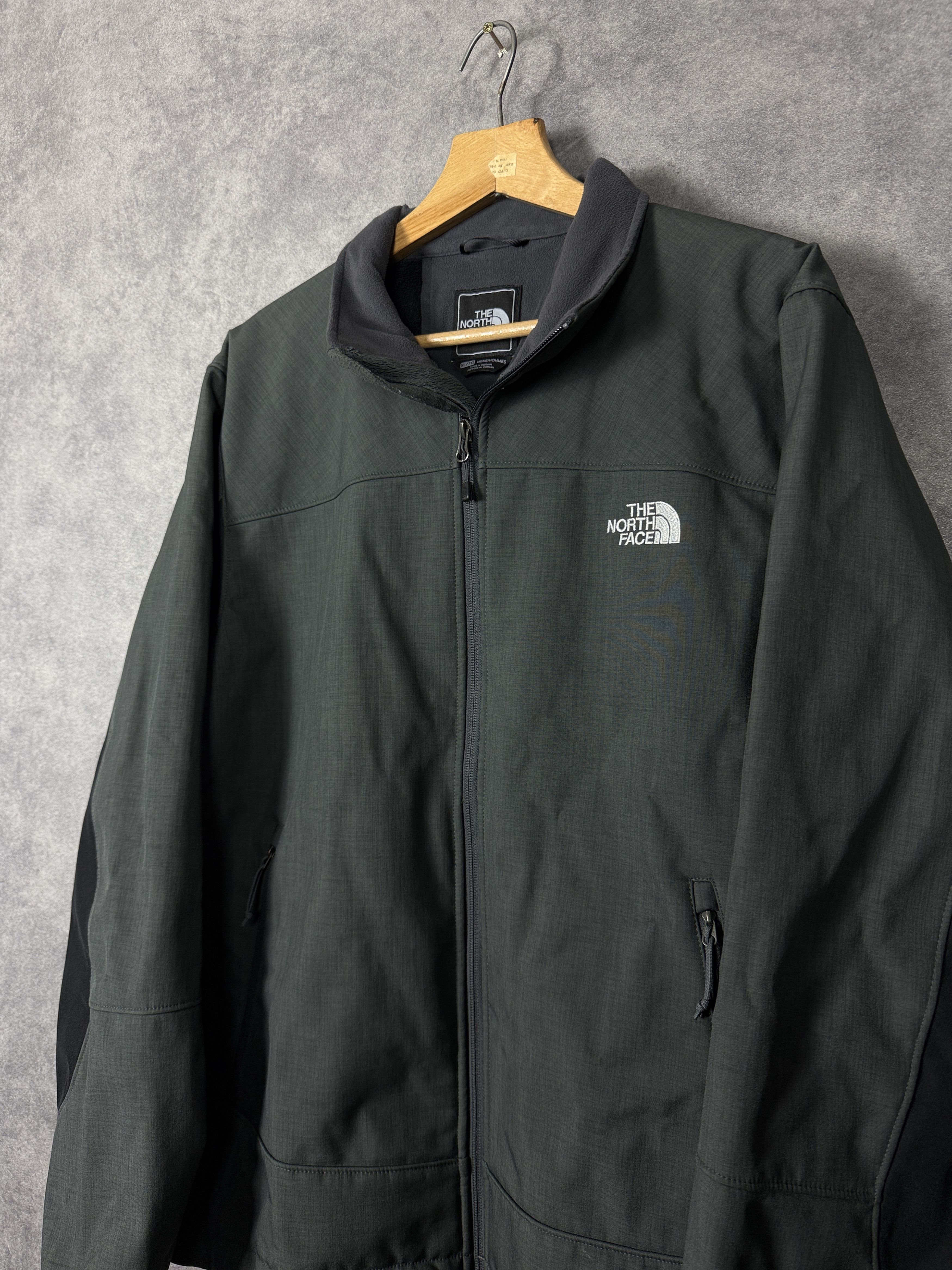 The North Face The North Face grey black softshell jacket zip-upTNF zip Size US XL / EU 56 / 4 - 2 Thumbnail