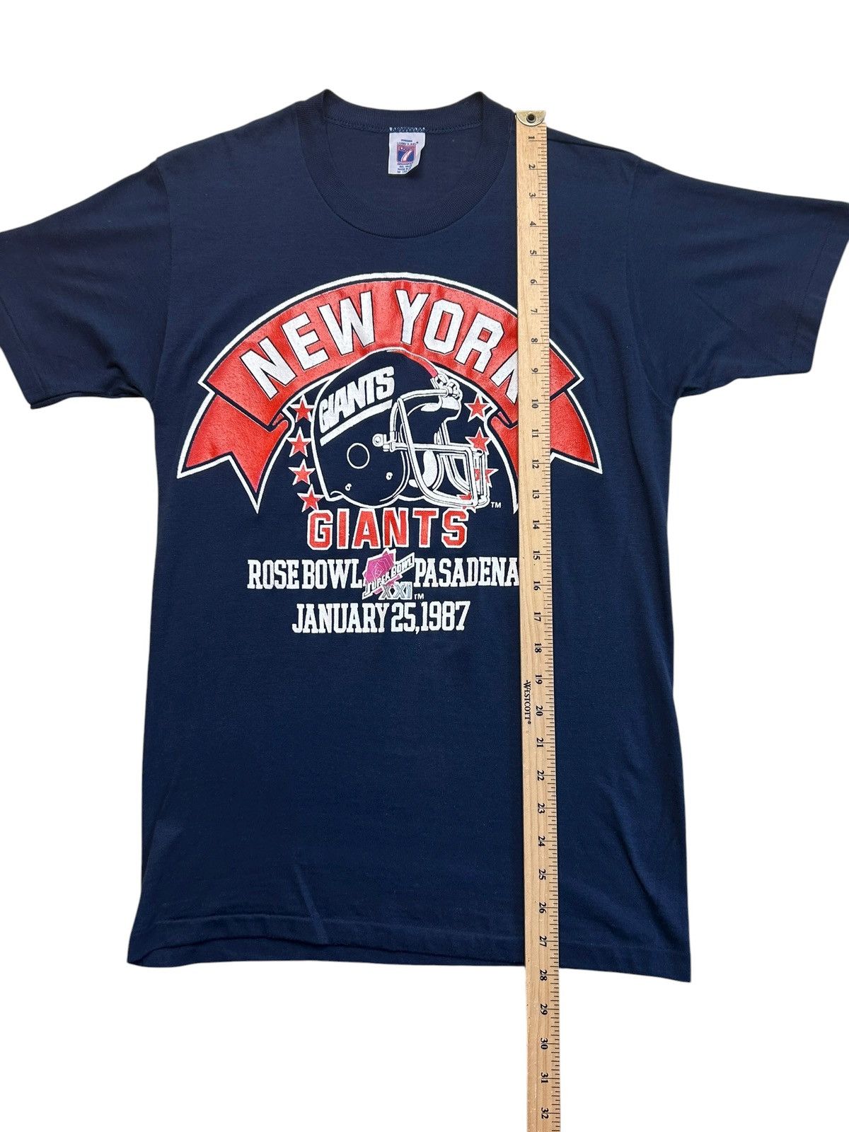 Logo 7 1987 Giants Rosebowl Pasadena Tee Size US M / EU 48-50 / 2 - 8 Thumbnail