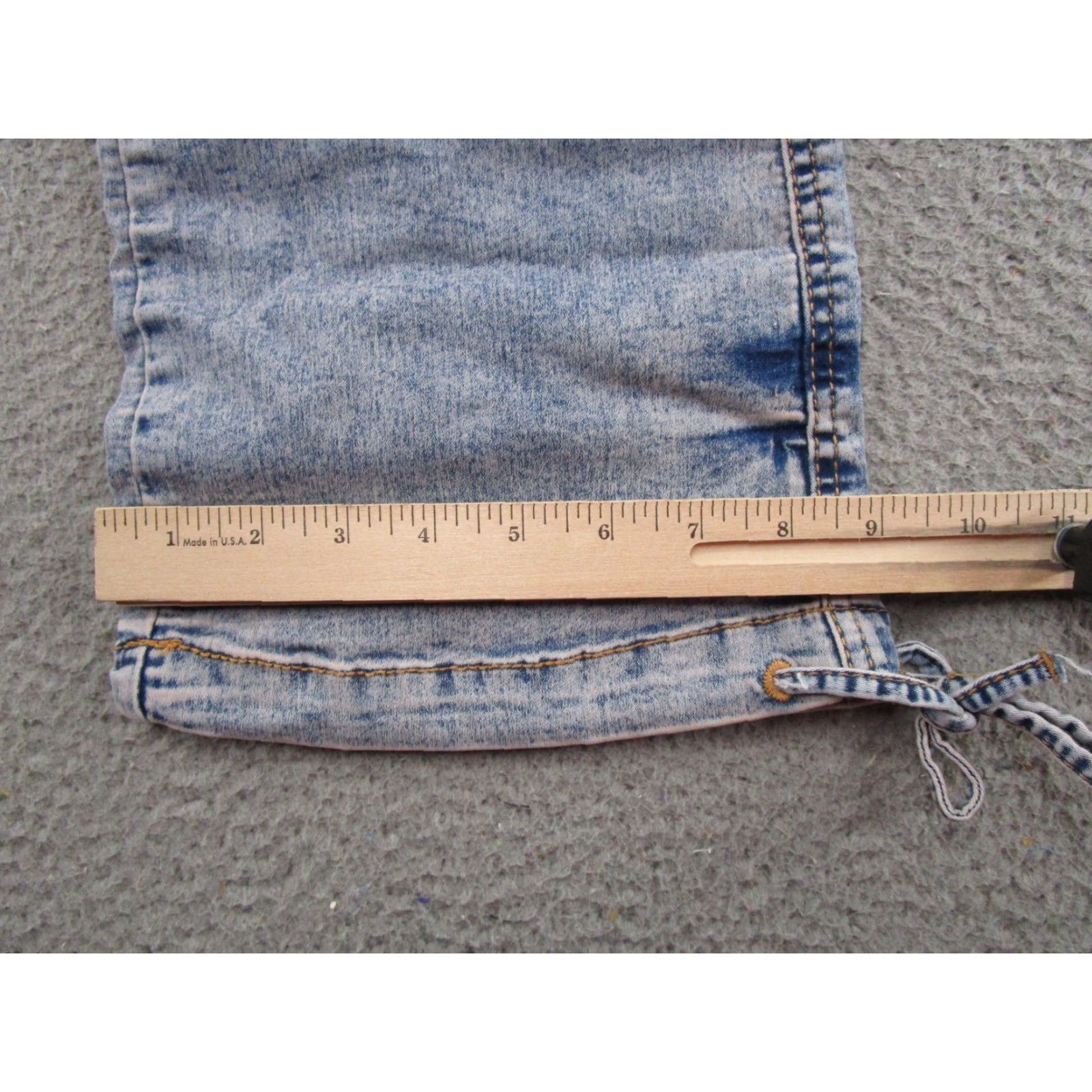 Denime Love Trends Jeans Convertible Cargo Elastic Waist Stretch Denim Baggy Size M Blue Women Size 32" / US 10 / IT 46 - 7 Thumbnail