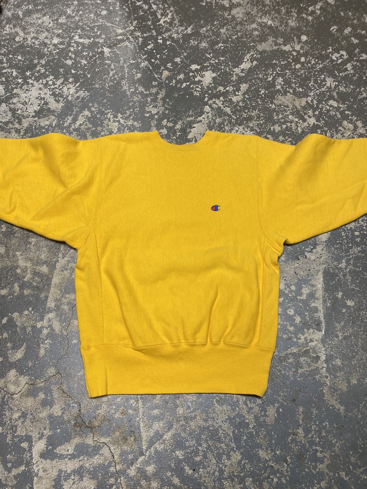 Champion × Vintage Vintage Champion Reverse Weave Yellow 90s Sweatshirt Size US M / EU 48-50 / 2 - 3 Thumbnail