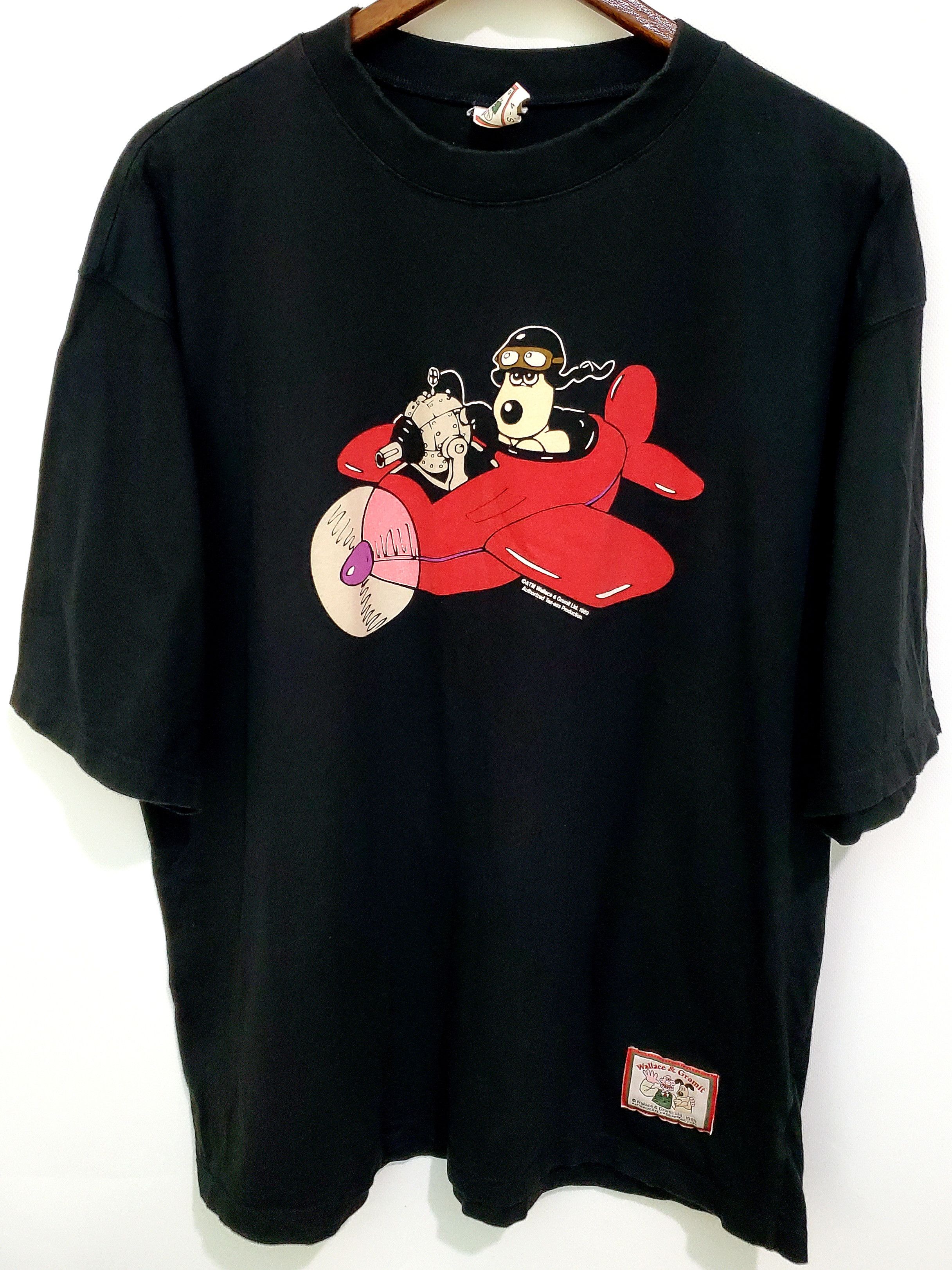 Cartoon Network × Vintage Vintage 1989 Wallace and Gromit movie tee shirt size Xl Size US XL / EU 56 / 4 - 1 Thumbnail