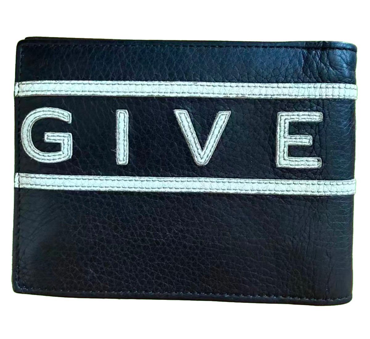 Givenchy Givenchy Embroidered Logo Leather Bi-Fold Wallet - Black Size ONE SIZE - 2 Thumbnail